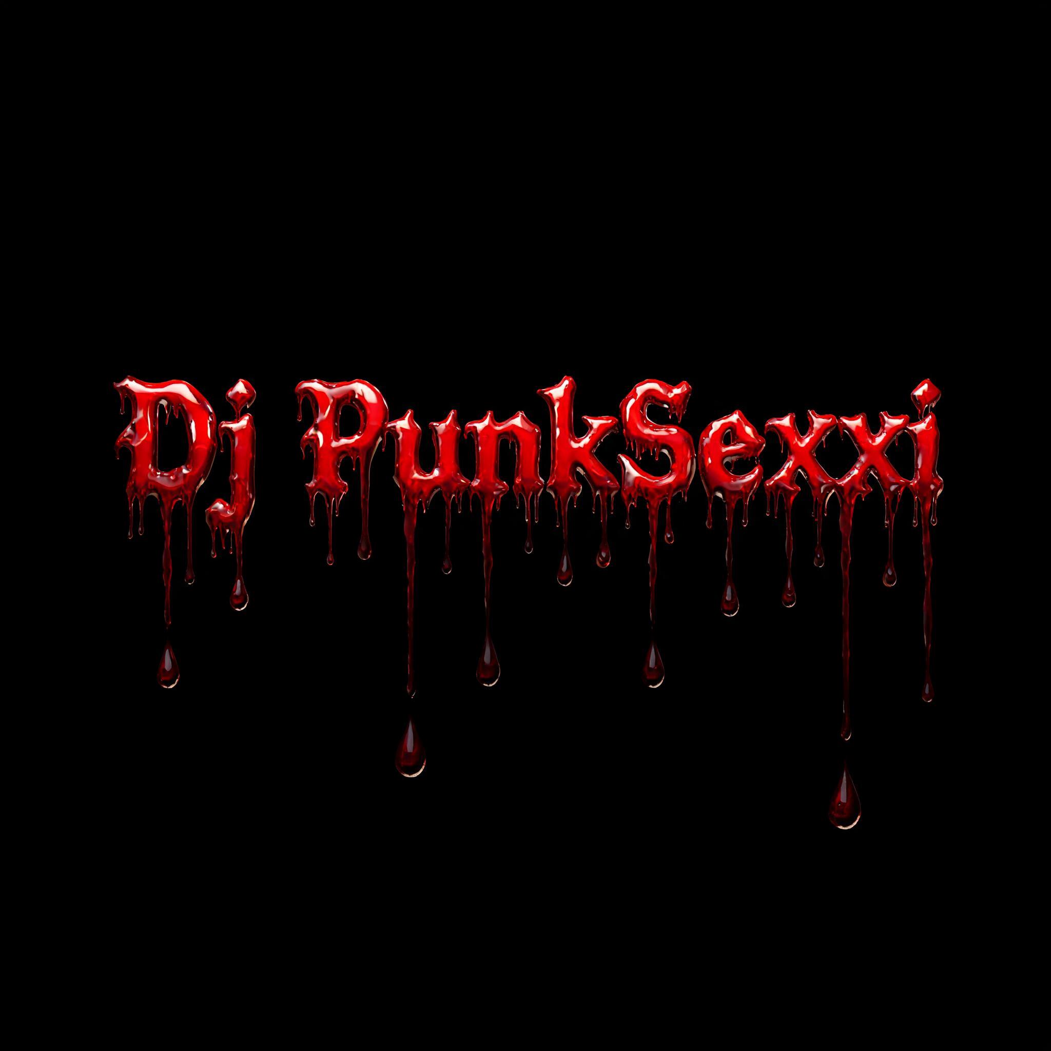 "Dj PunkSexxi" — Drip Font Blood | AI Text Effect Generator