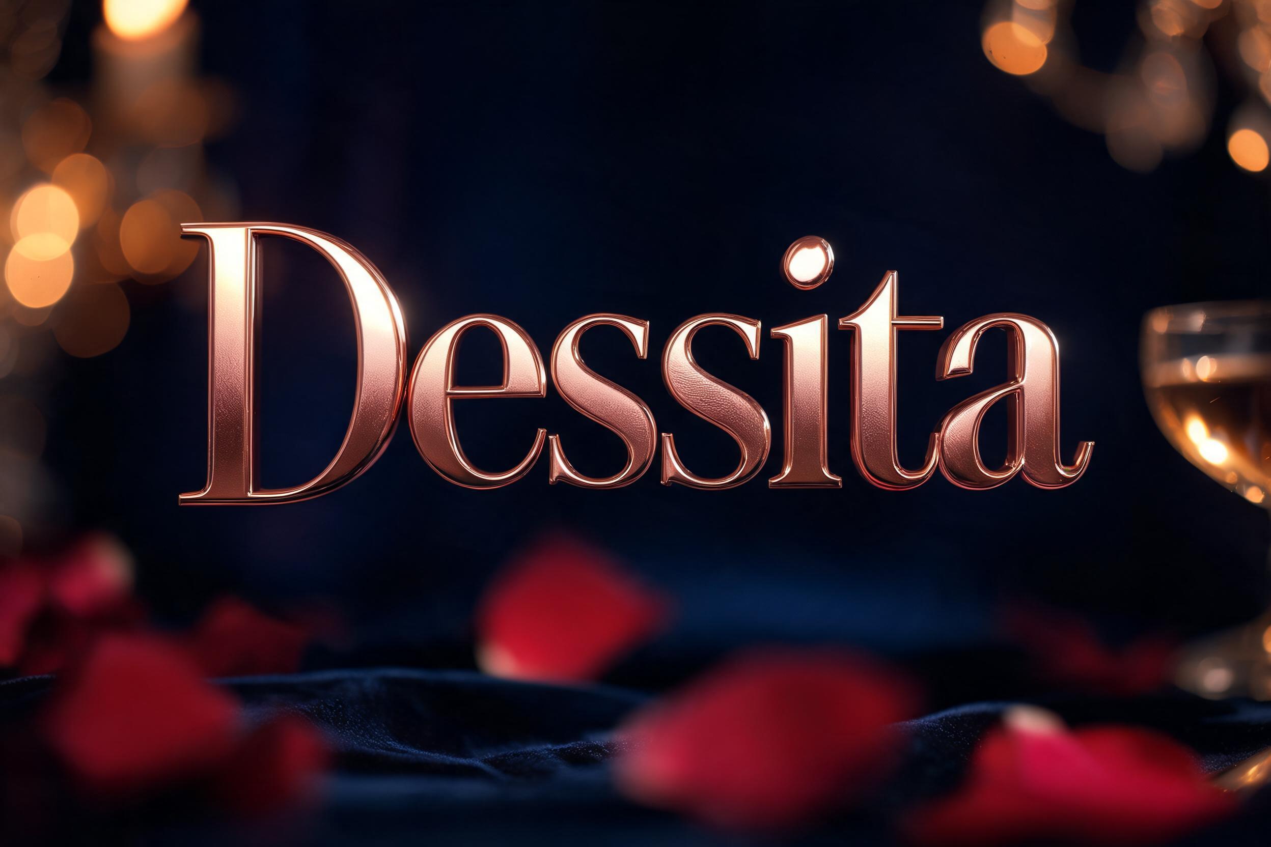 "Dessita" — Anniversary | AI Text Effect Generator