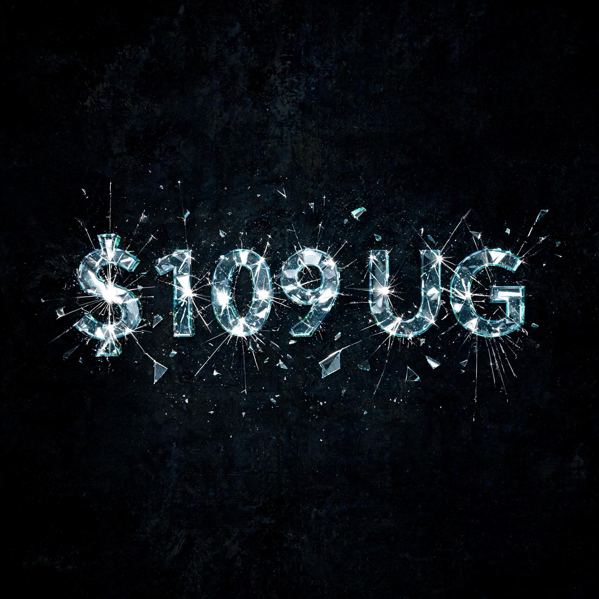 "§109 UG" — Glass Broken | AI Text Effect Generator