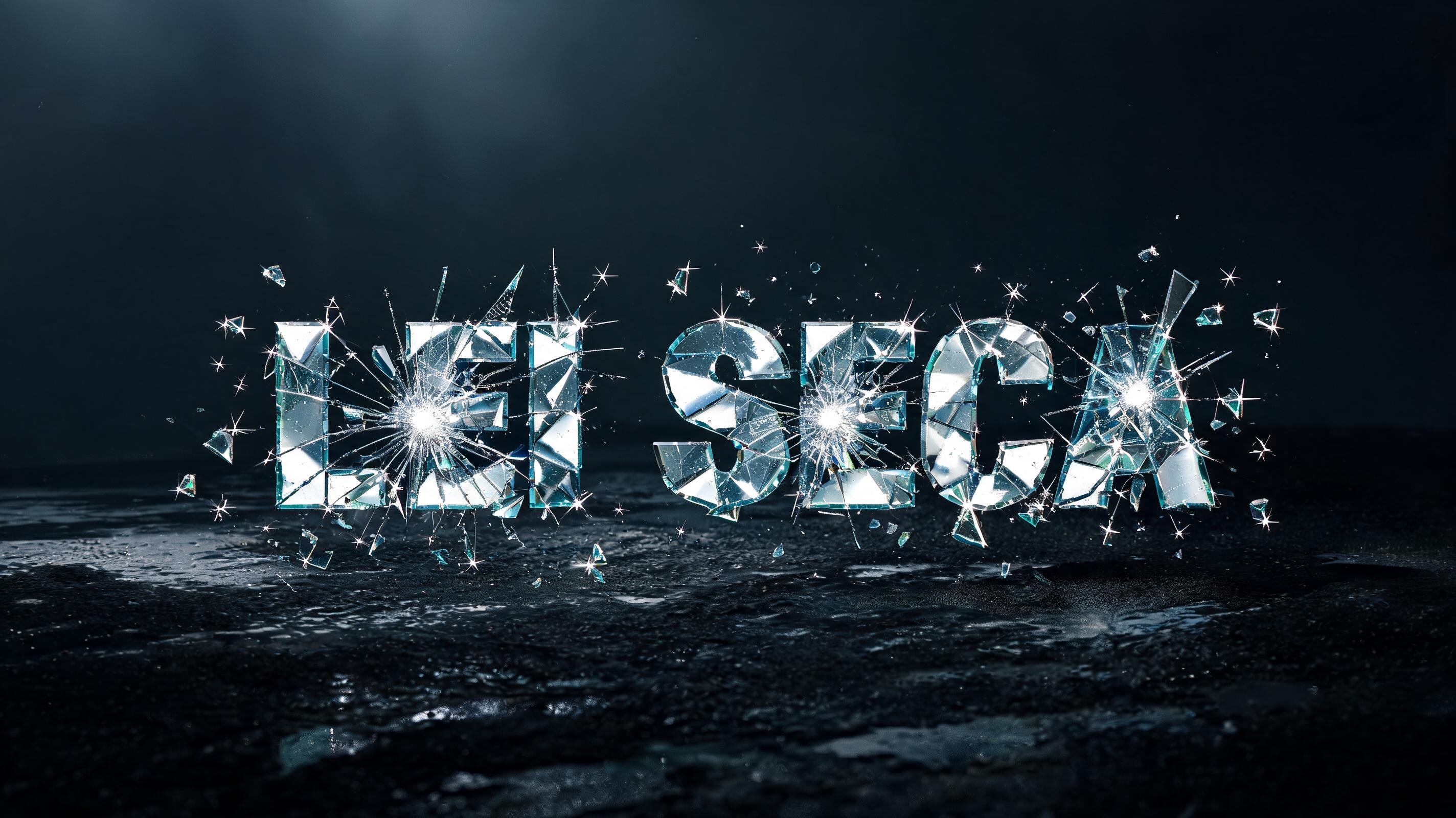 "LEI SECA" — Glass Broken | AI Text Effect Generator