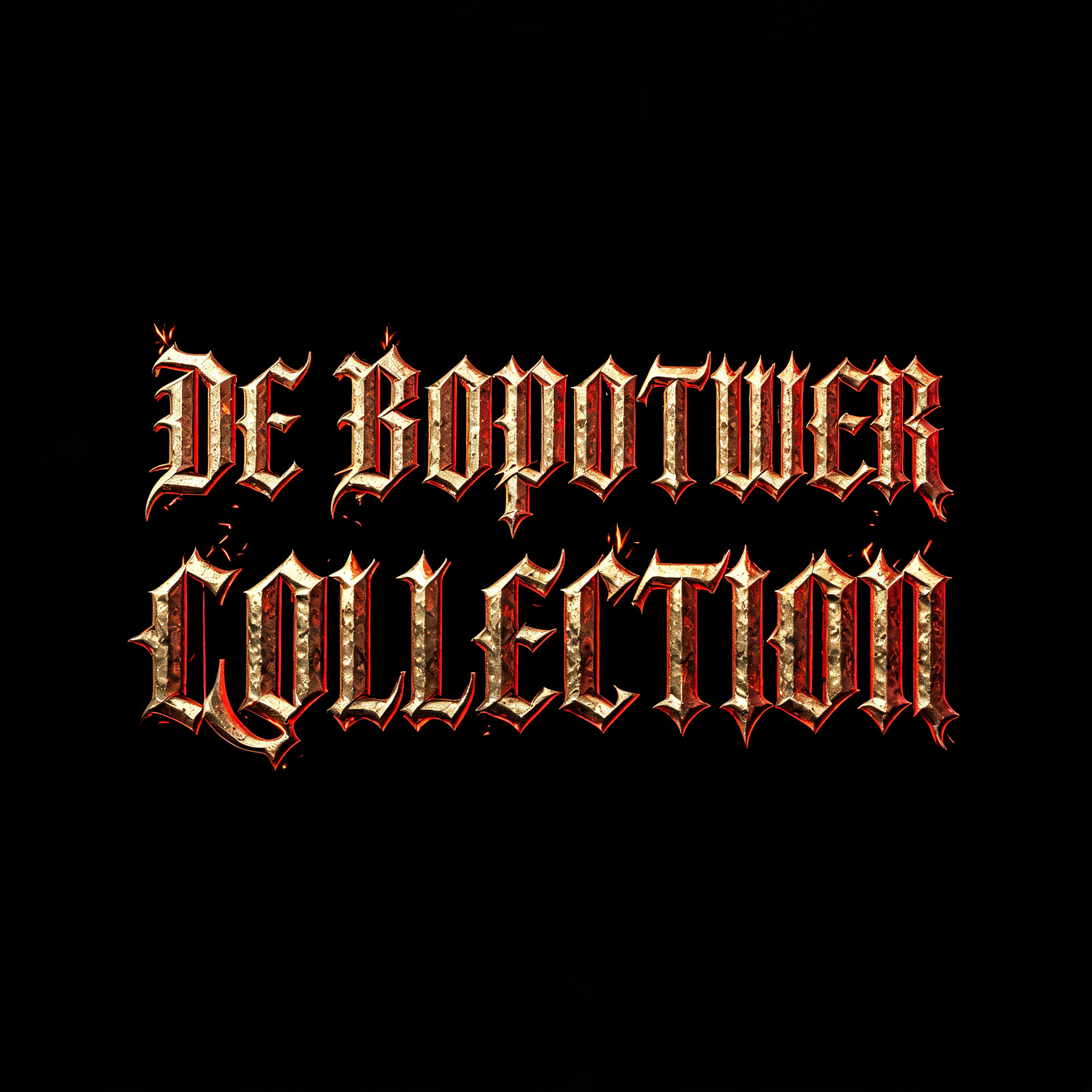 "DE BOPOTWER COLLECTION" — Gothic Font | AI Text Effect Generator