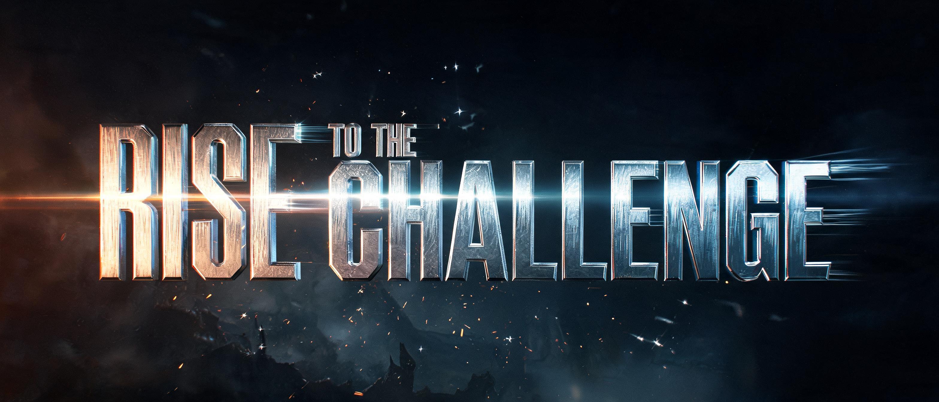 "RISE TO THE CHALLENGE" — Cinematic Action | AI Text Effect Generator