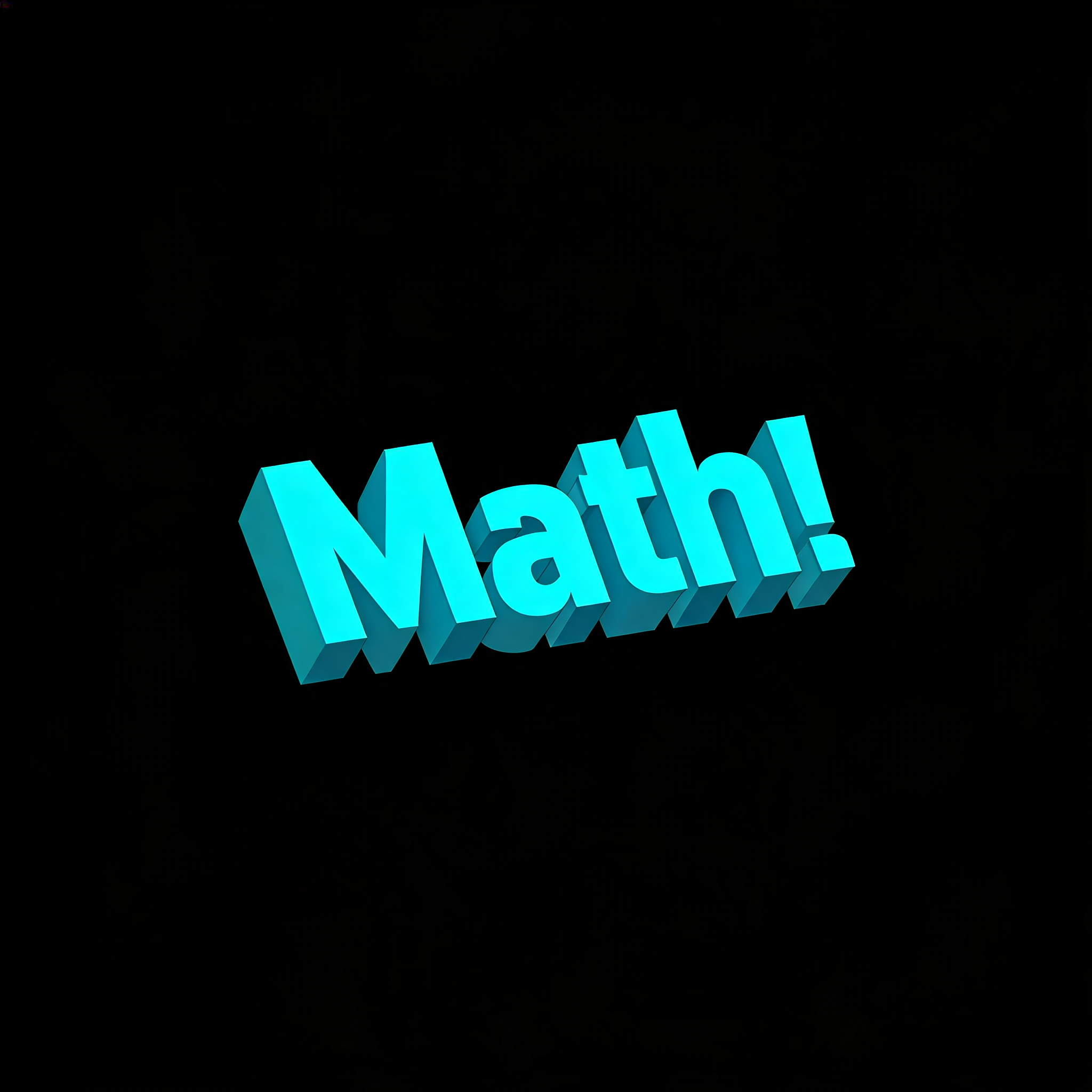 "Math!" —  | AI Text Effect Generator