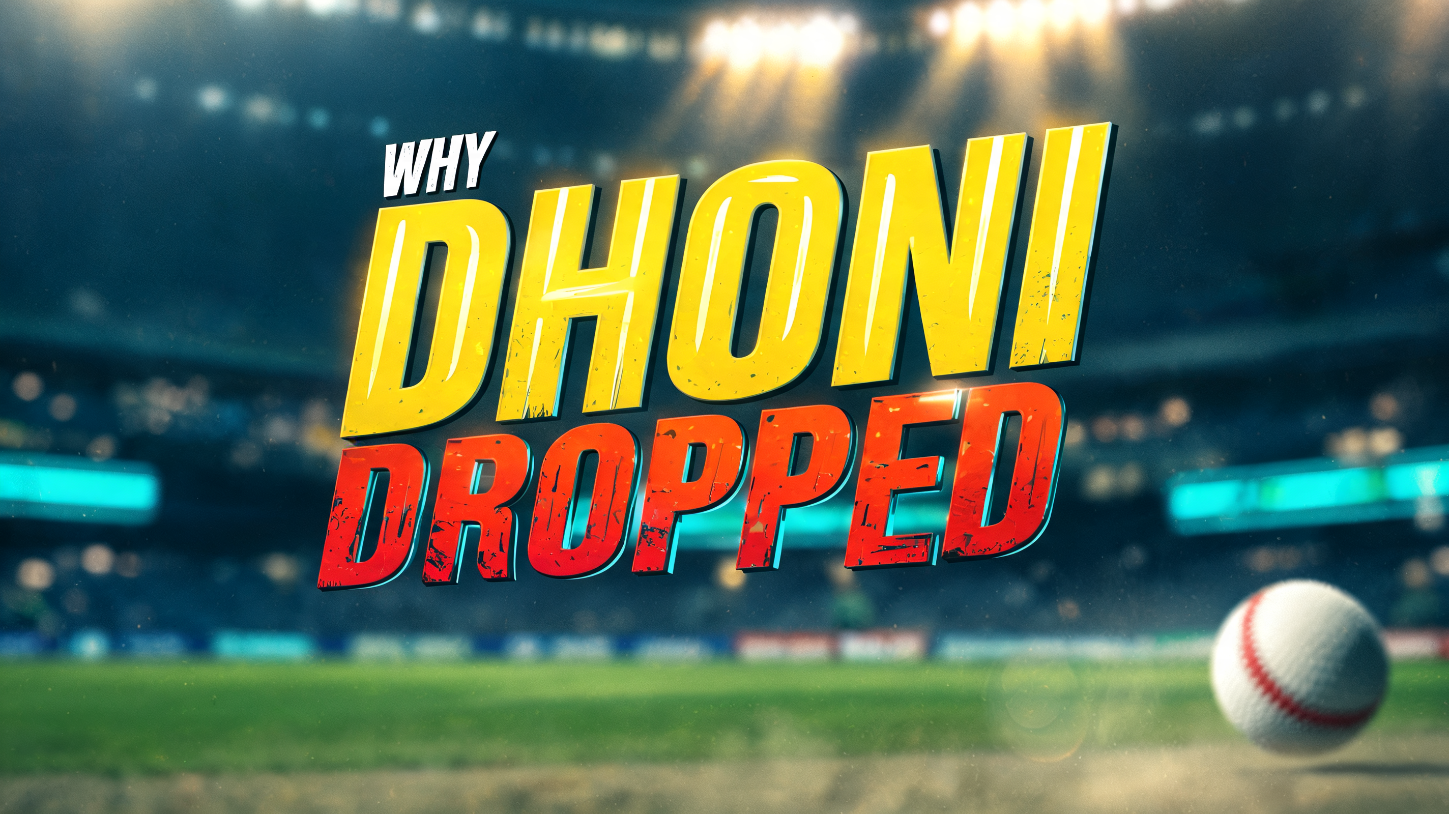 "WHY DHONI DROPPED" — Cinematic Youtube Creator | AI Text Effect Generator