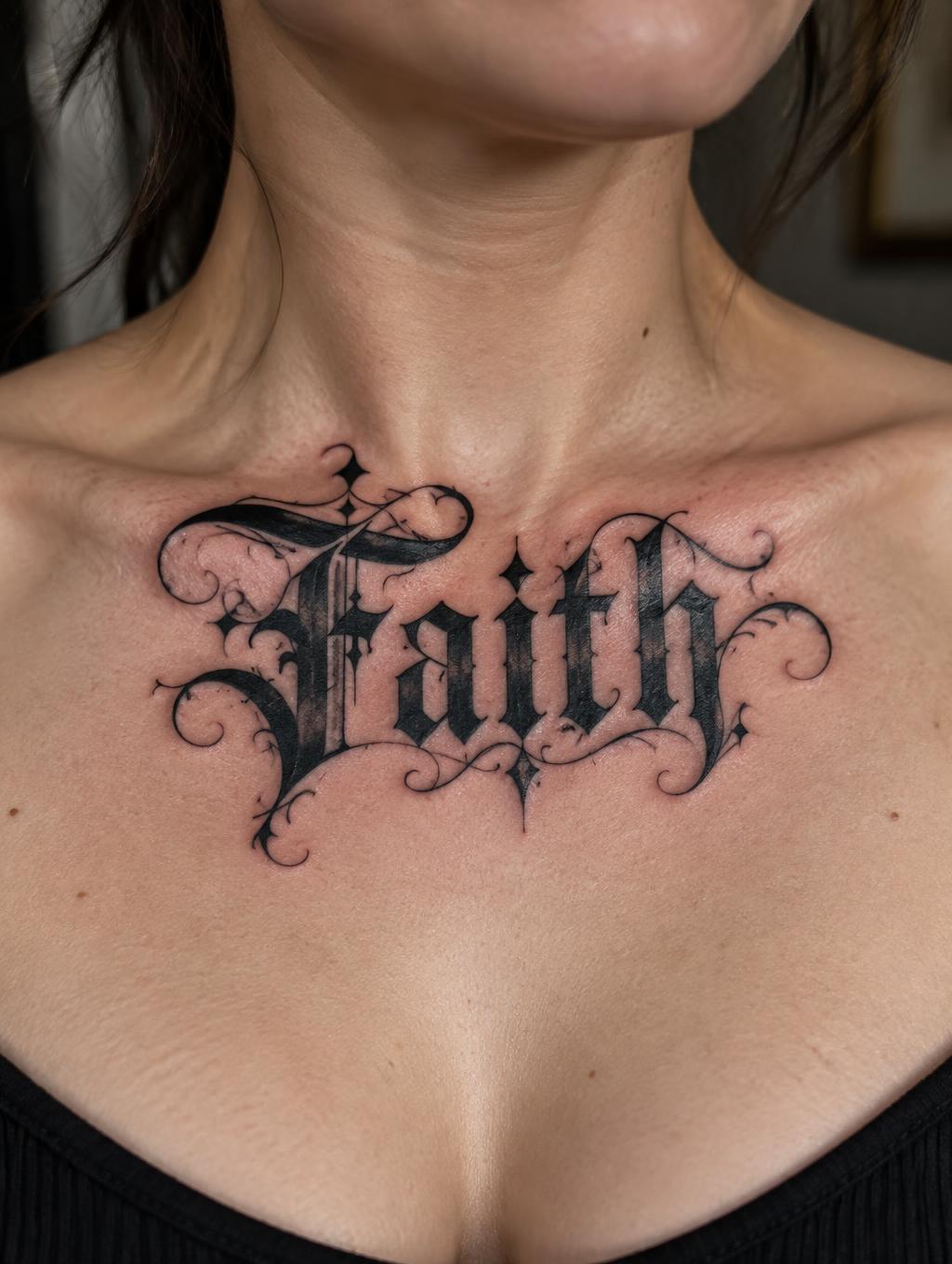 "Faith" — Tattoo | AI Text Effect Generator