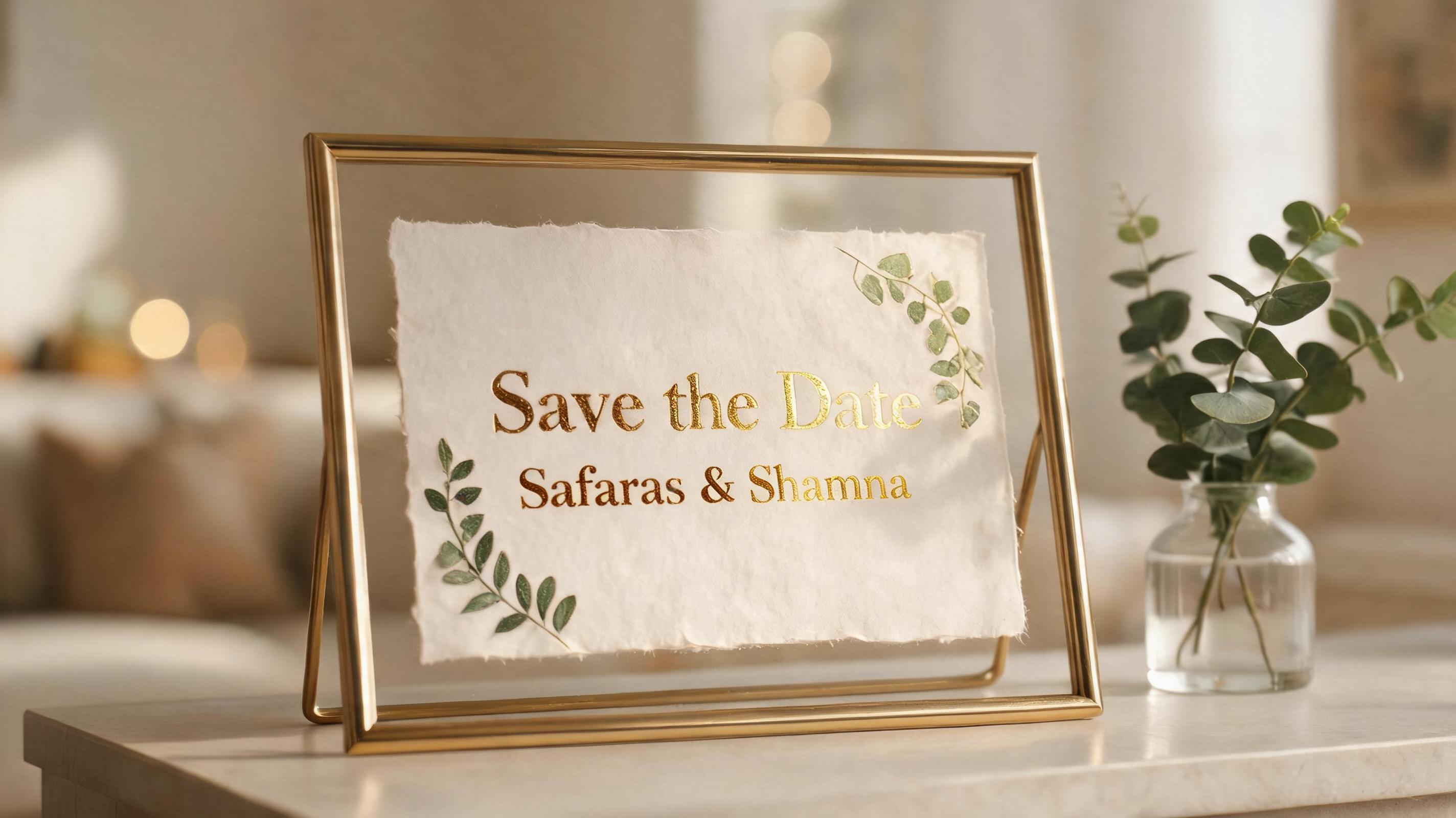 "" — Wedding text effect