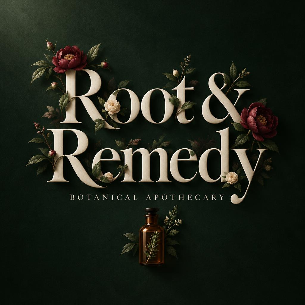 "Root & Remedy
BOTANICAL APOTHECARY" — Floral | AI Text Effect Generator
