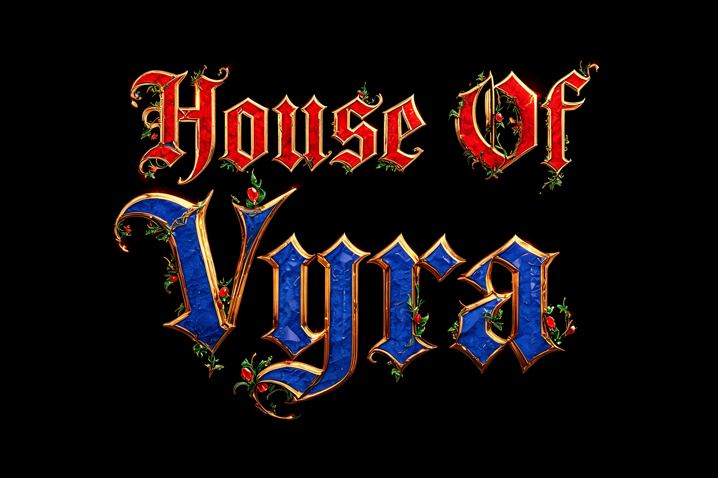"House Of Vyra" — Medieval | AI Text Effect Generator