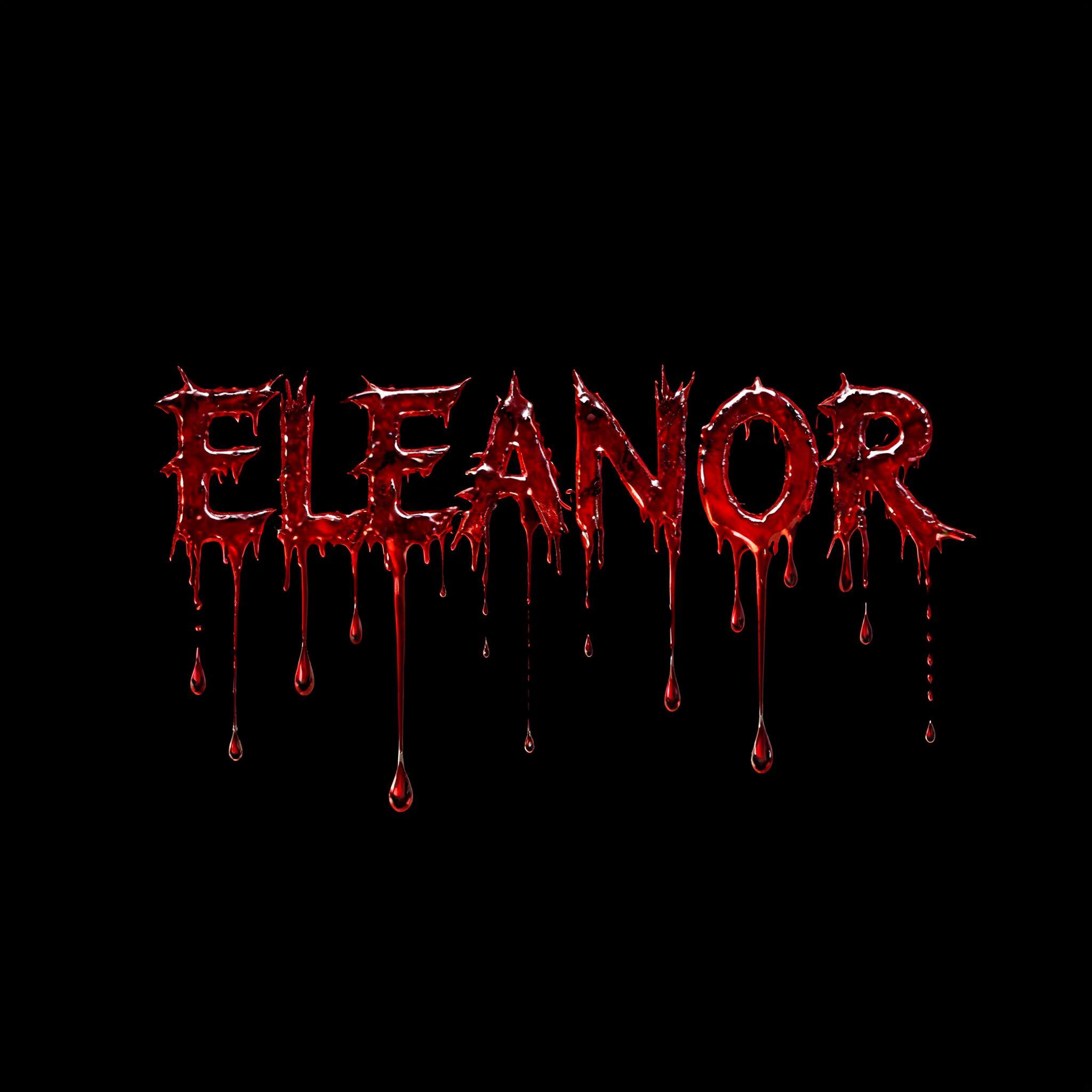 "Eleanor" — Drip Font Blood | AI Text Effect Generator