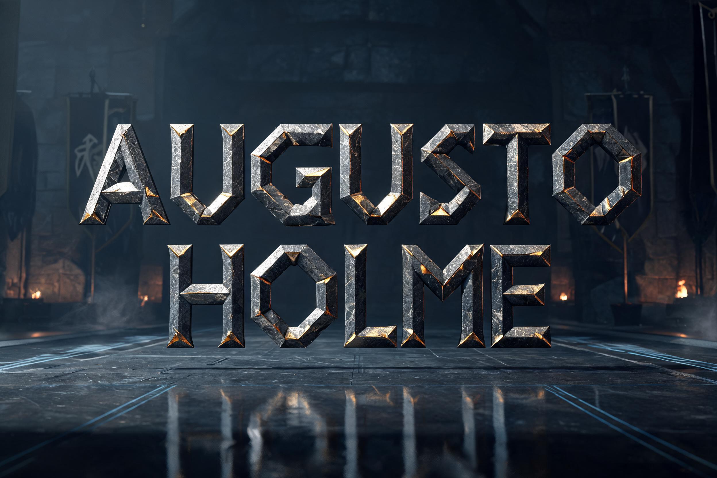 "Augusto Holme" — Viking Runic | AI Text Effect Generator