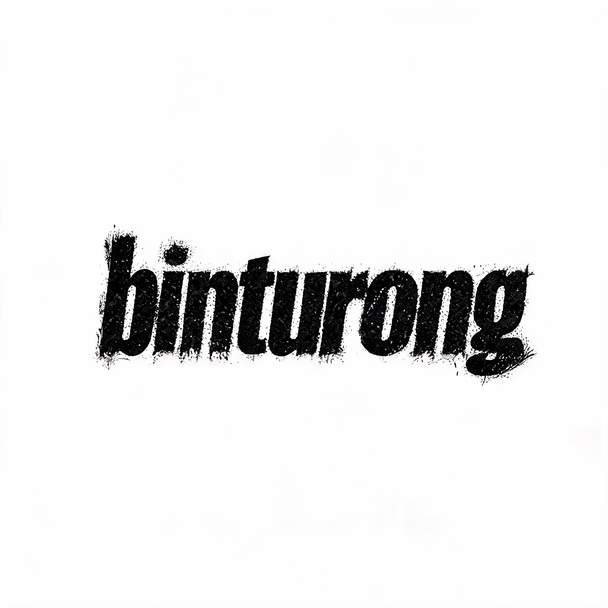 "binturong" — Grunge | AI Text Effect Generator