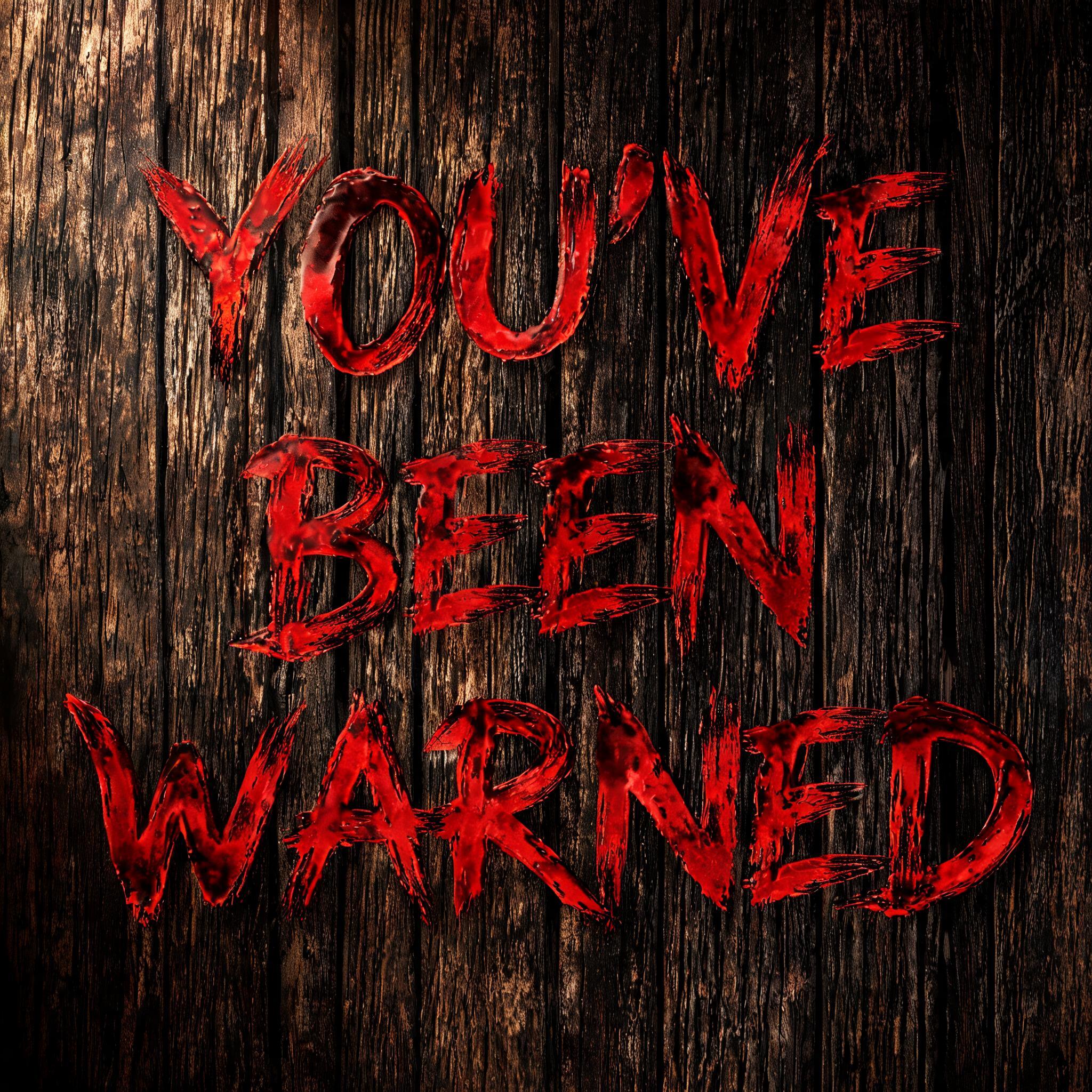 "YOU'VE BEEN WARNED" — Drip Font Blood | AI Text Effect Generator