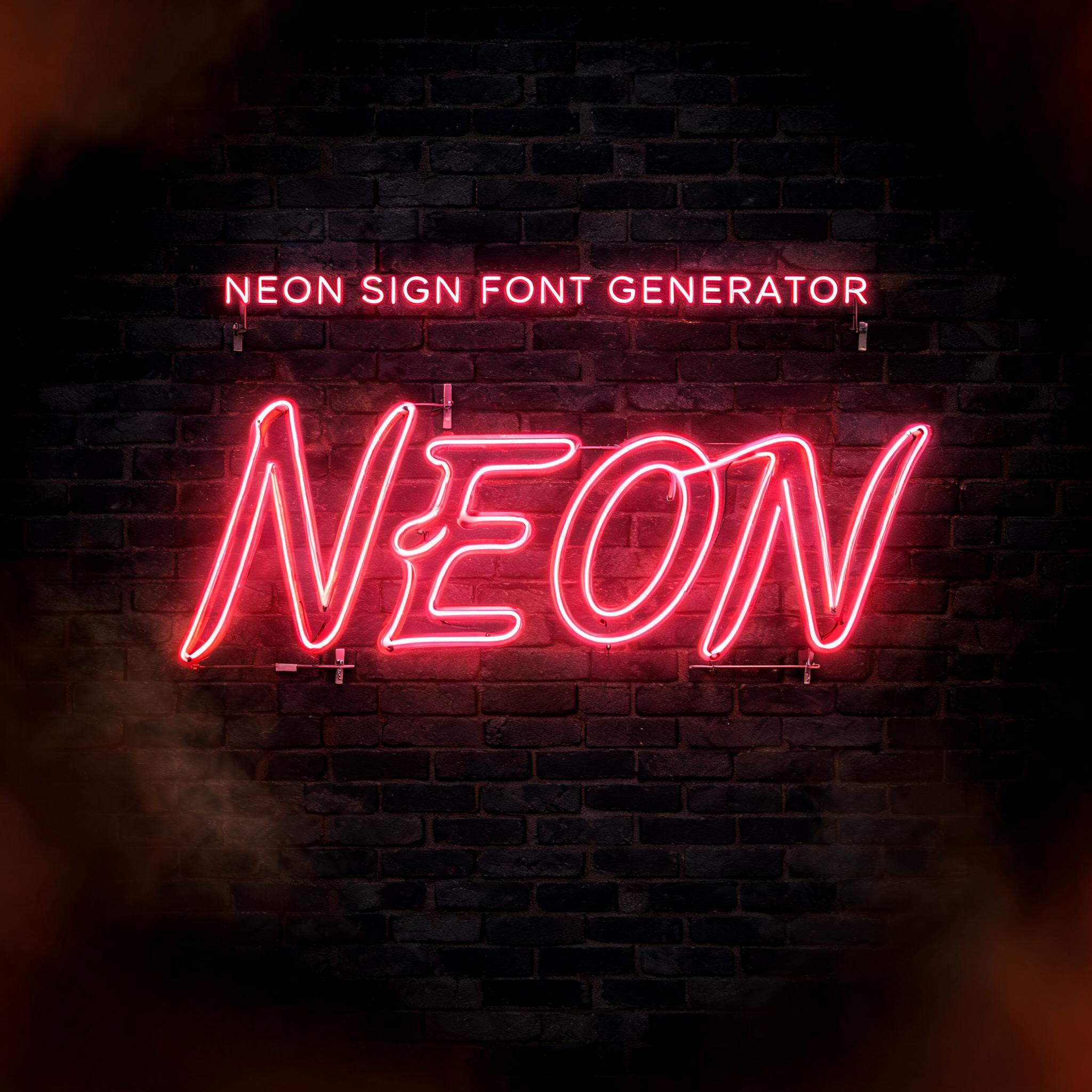 "NEON
NEON SIGN FONT GENERATOR" — Neon Sign | AI Text Effect Generator