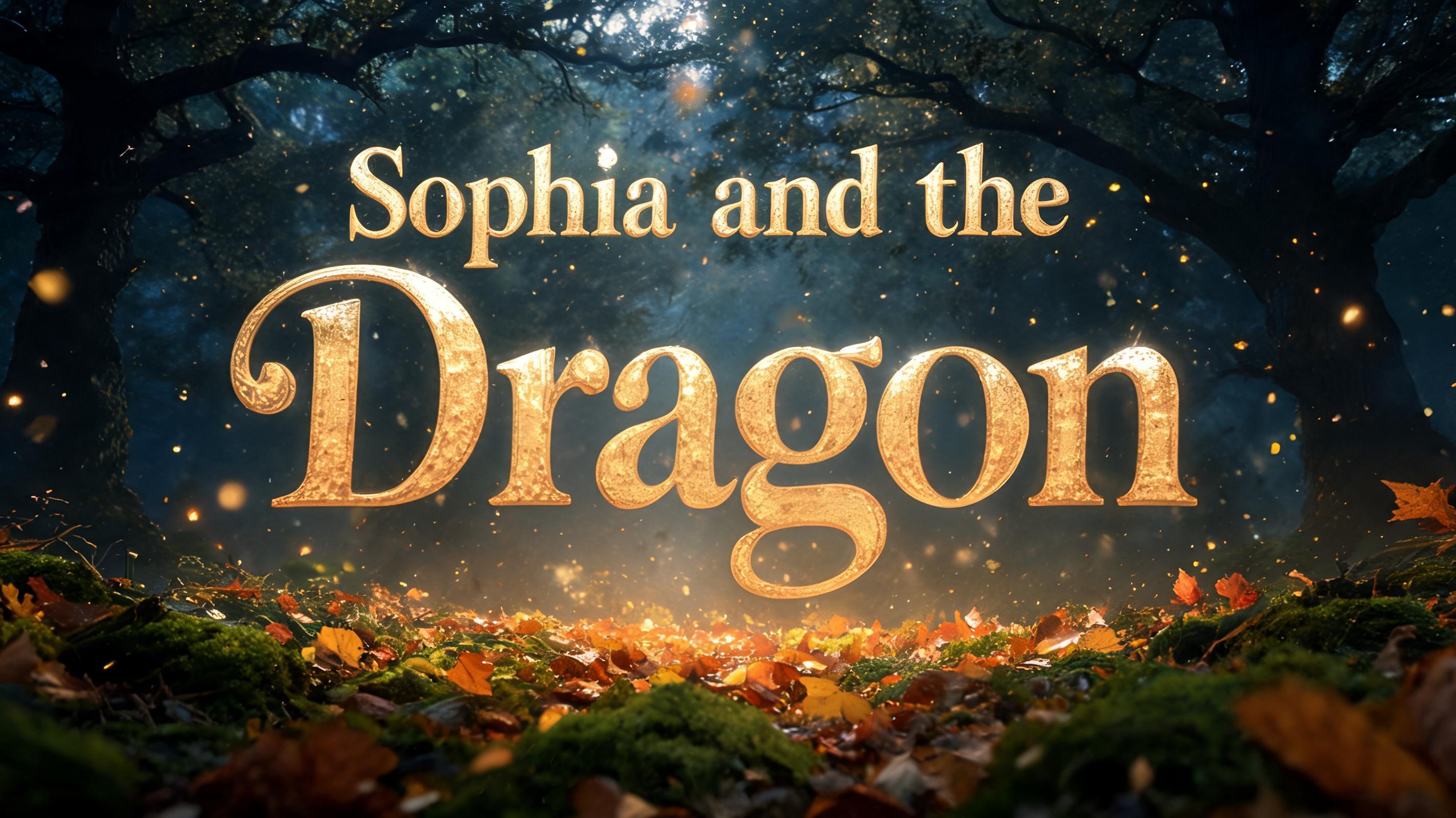 "Sophia and the Dragon" — Fairy Tale | AI Text Effect Generator