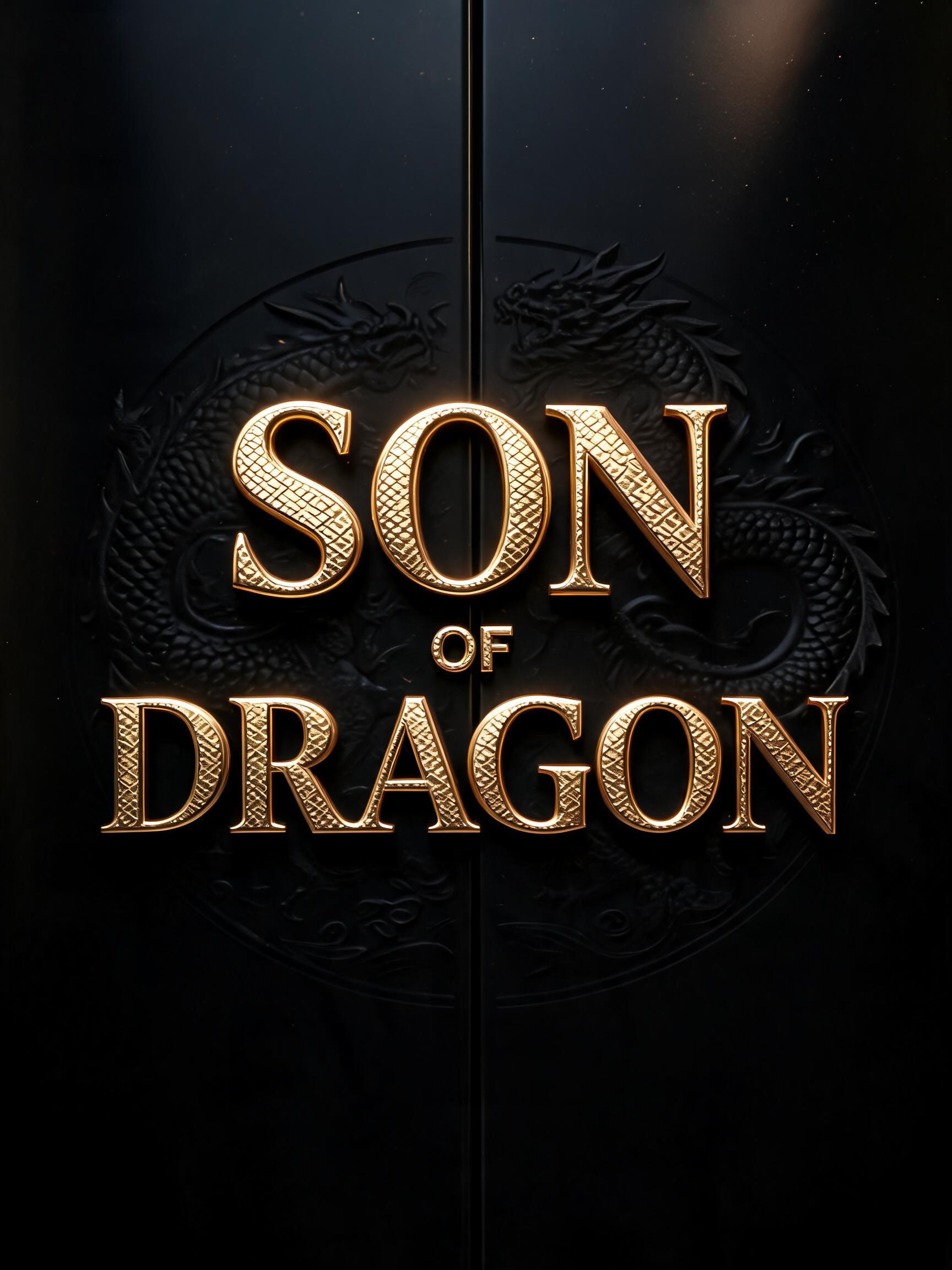 "SON
OF
DRAGON" — 3d Bold Gold | AI Text Effect Generator