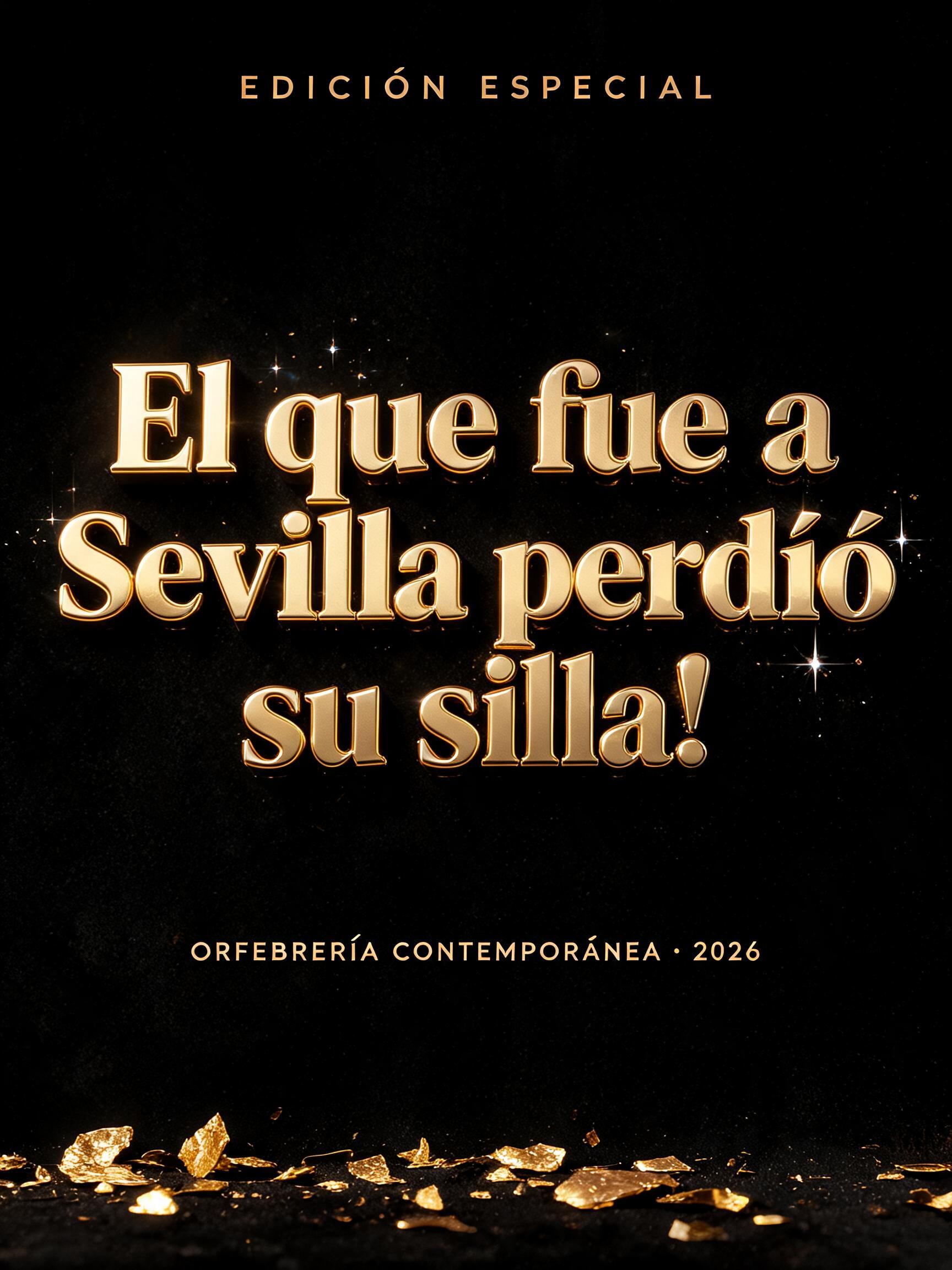 "El que fue a Sevilla perdió su silla!" — Luxury Gold | AI Text Effect Generator