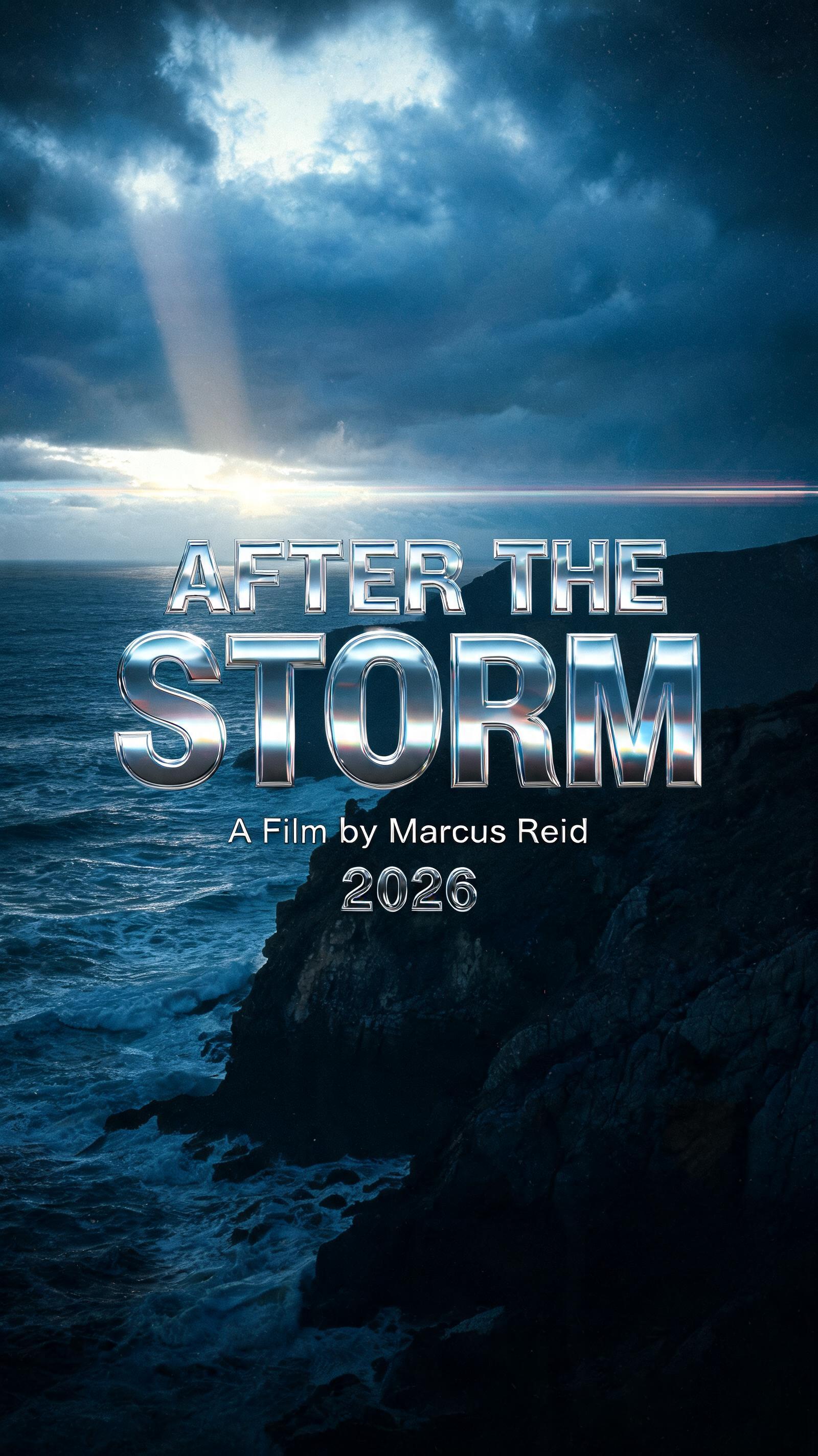 "AFTER THE STORM
A Film by Marcus Reid
2026" — Cinematic Netflix | AI Text Effect Generator