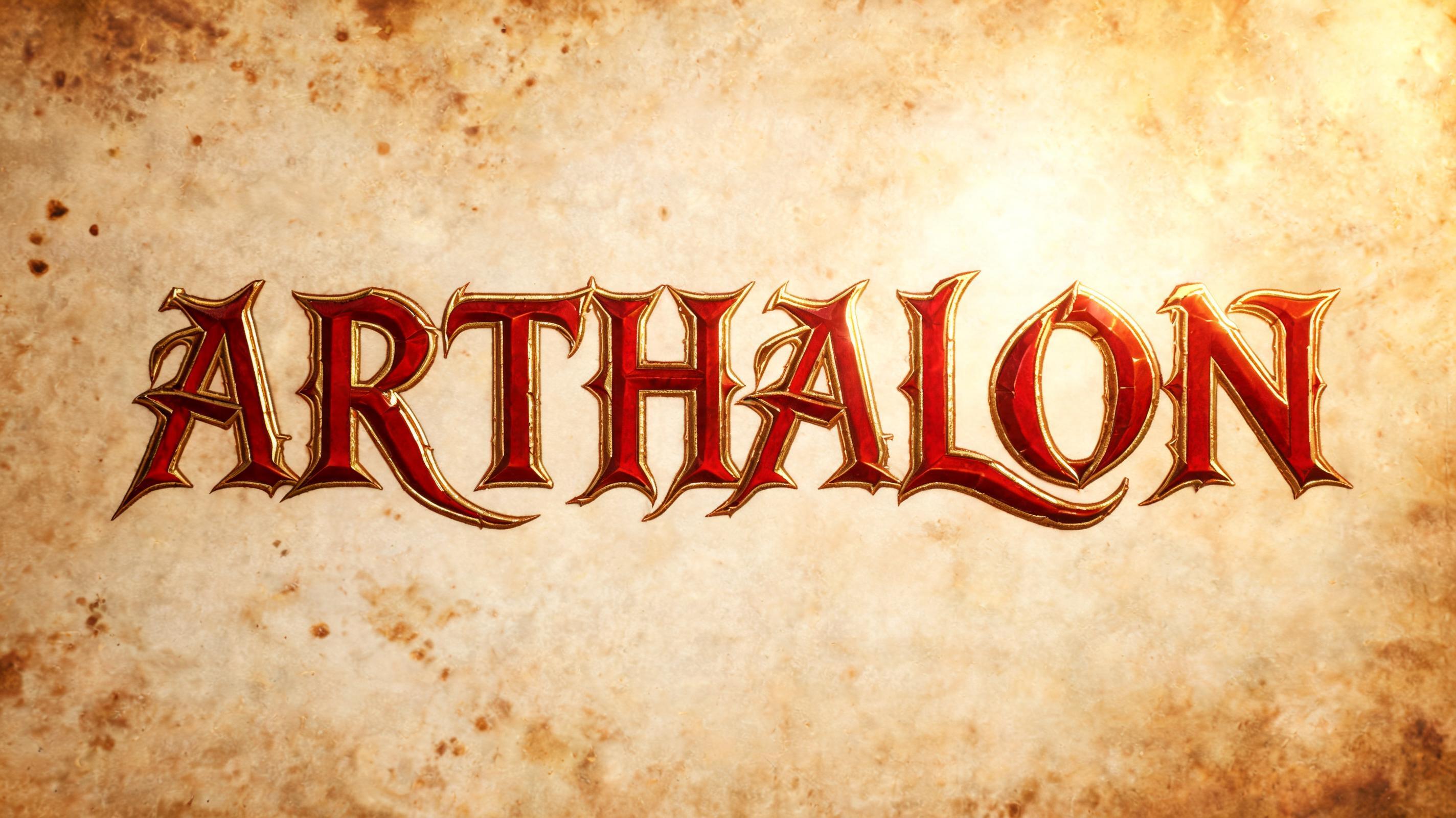 "Arthalon" — Medieval text effect