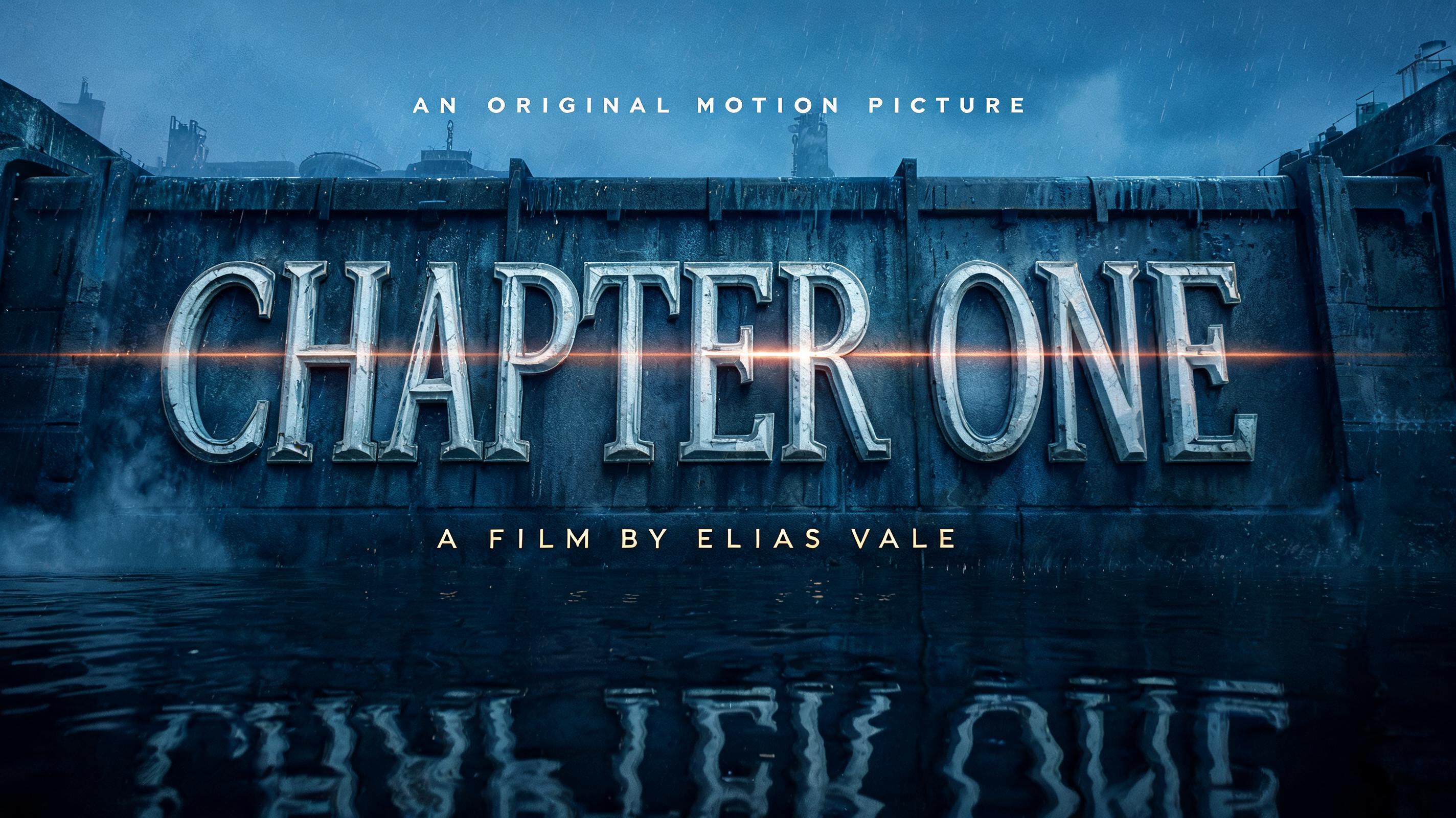 "Make me a film title card that says CHAPTER ONE built into the shot" — Cinematic Netflix | AI Text Effect Generator