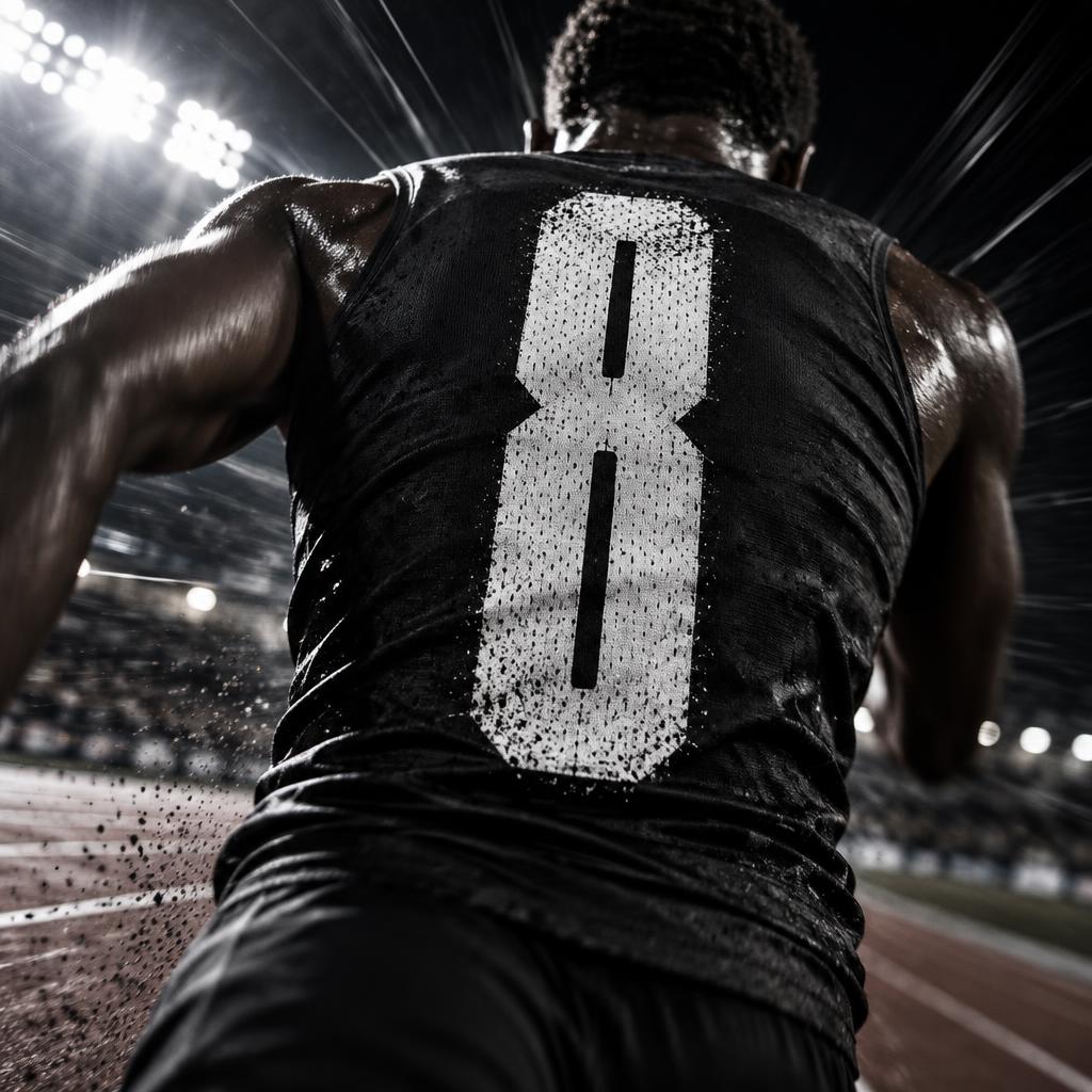 "8" — Sports | AI Text Effect Generator