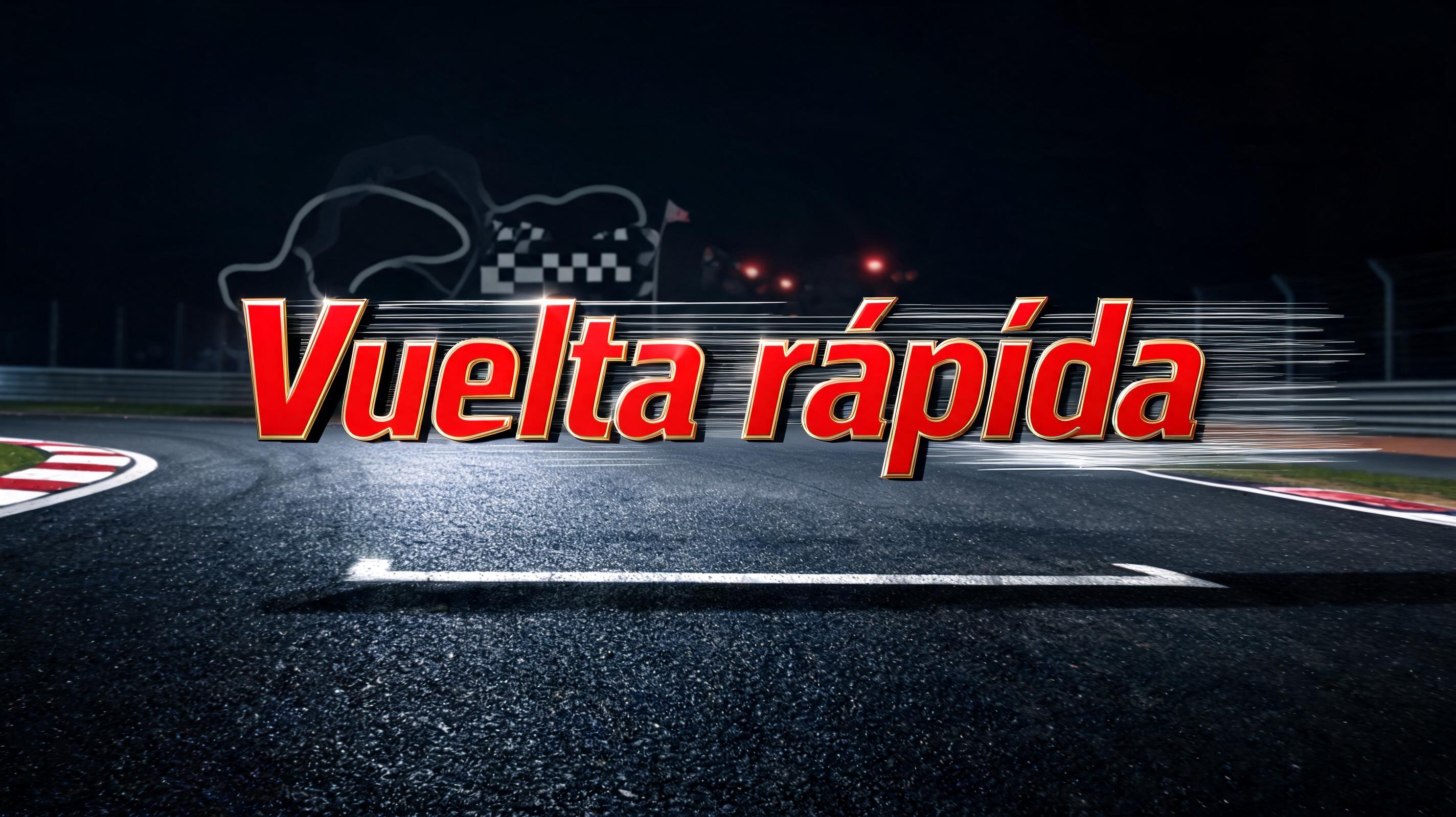 "Vuelta rápida" — Racing | AI Text Effect Generator