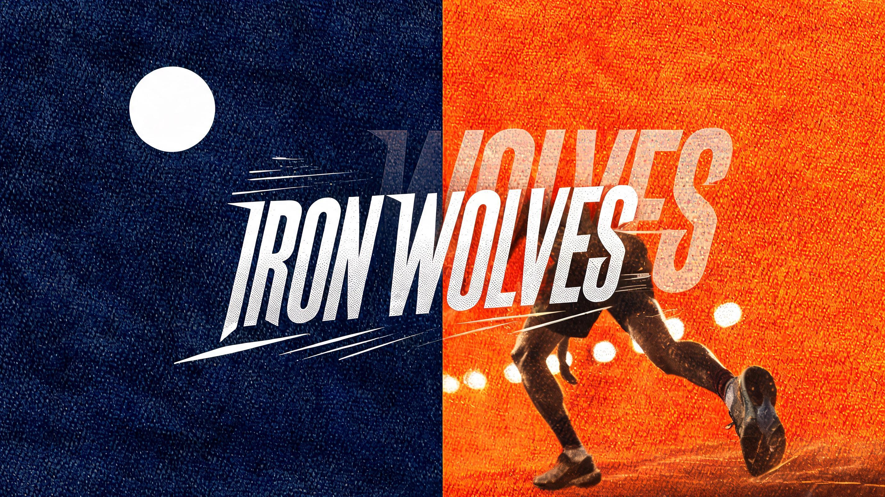 "IRON WOLVES" — Sports | AI Text Effect Generator