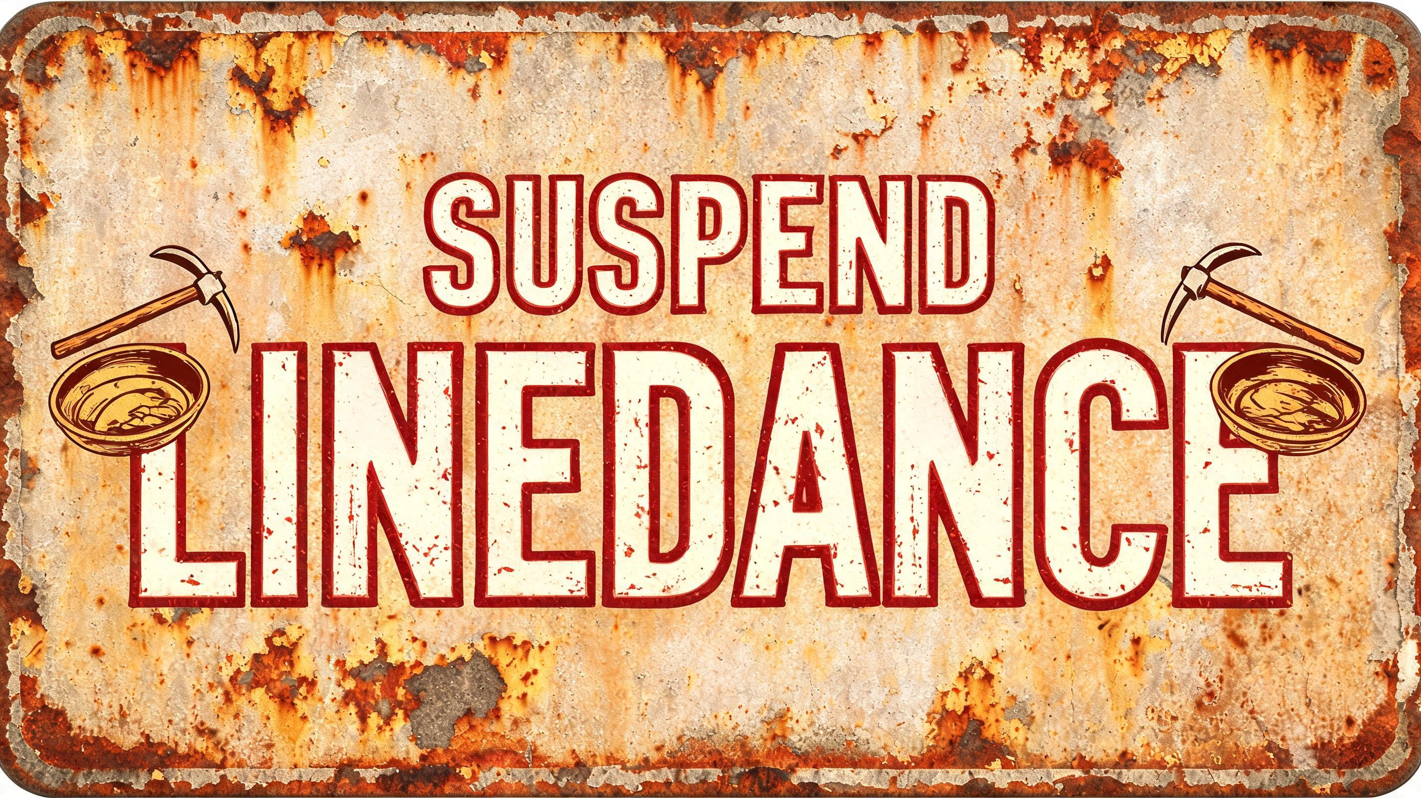 "Suspend Linedance" — Vintage | AI Text Effect Generator