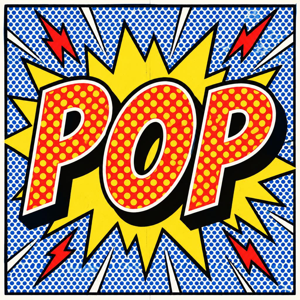 "POP" — Pop Art text effect