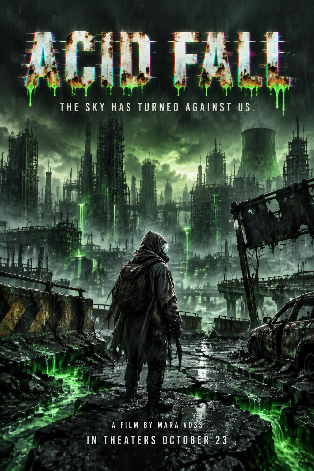 ACID FALL
THE SKY HAS TURNED AGAINST US.
A FILM BY MARA VOSS
IN THEATERS OCTOBER 23