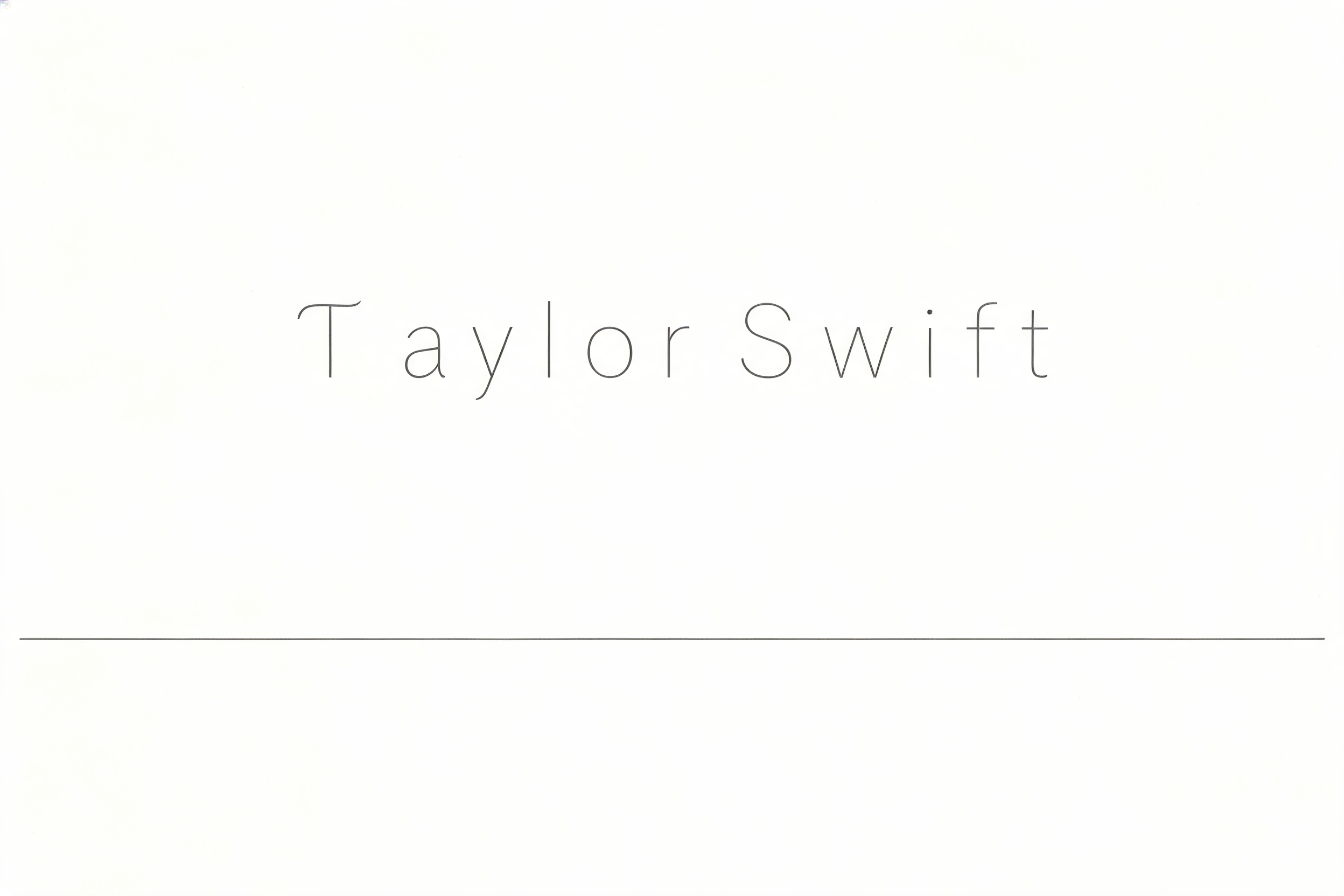 "𝒯𝒶𝓎𝓁ℴ𝓇𝒮𝓌𝒾𝒻𝓉" — Minimal text effect
