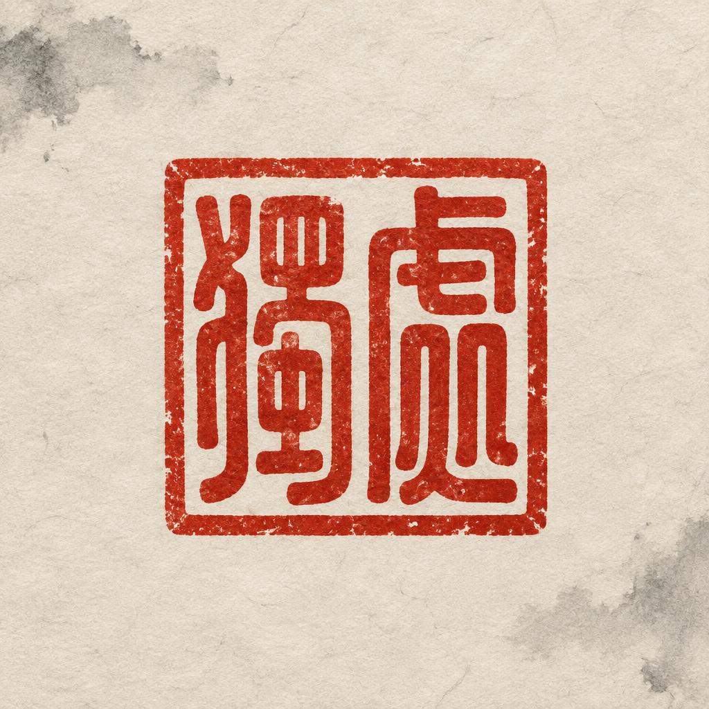 "独处" — Brush Chinese Ink | AI Text Effect Generator