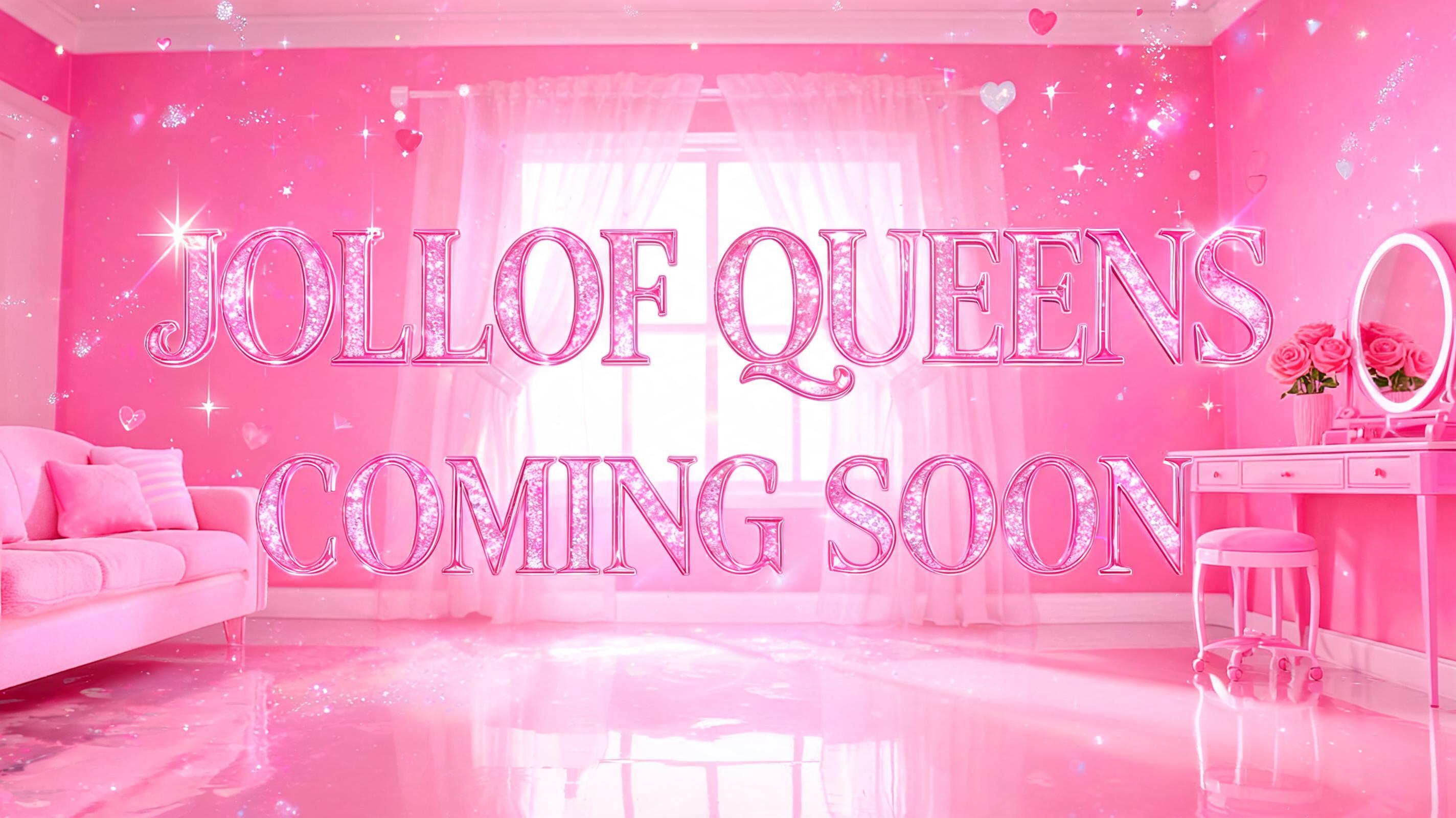 "JOLLOF QUEENS COMING SOON" — Barbie | AI Text Effect Generator