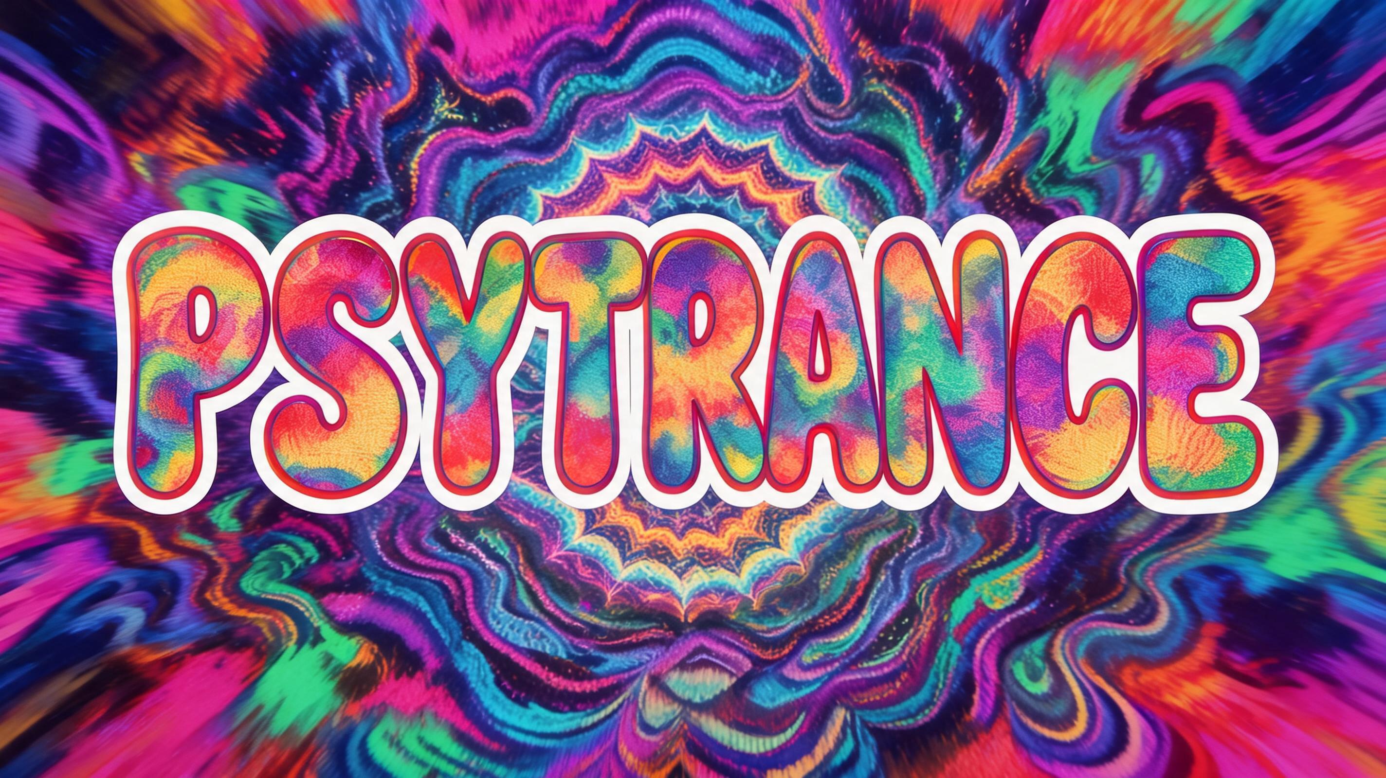 "PSYTRANCE" — Psychedelic | AI Text Effect Generator