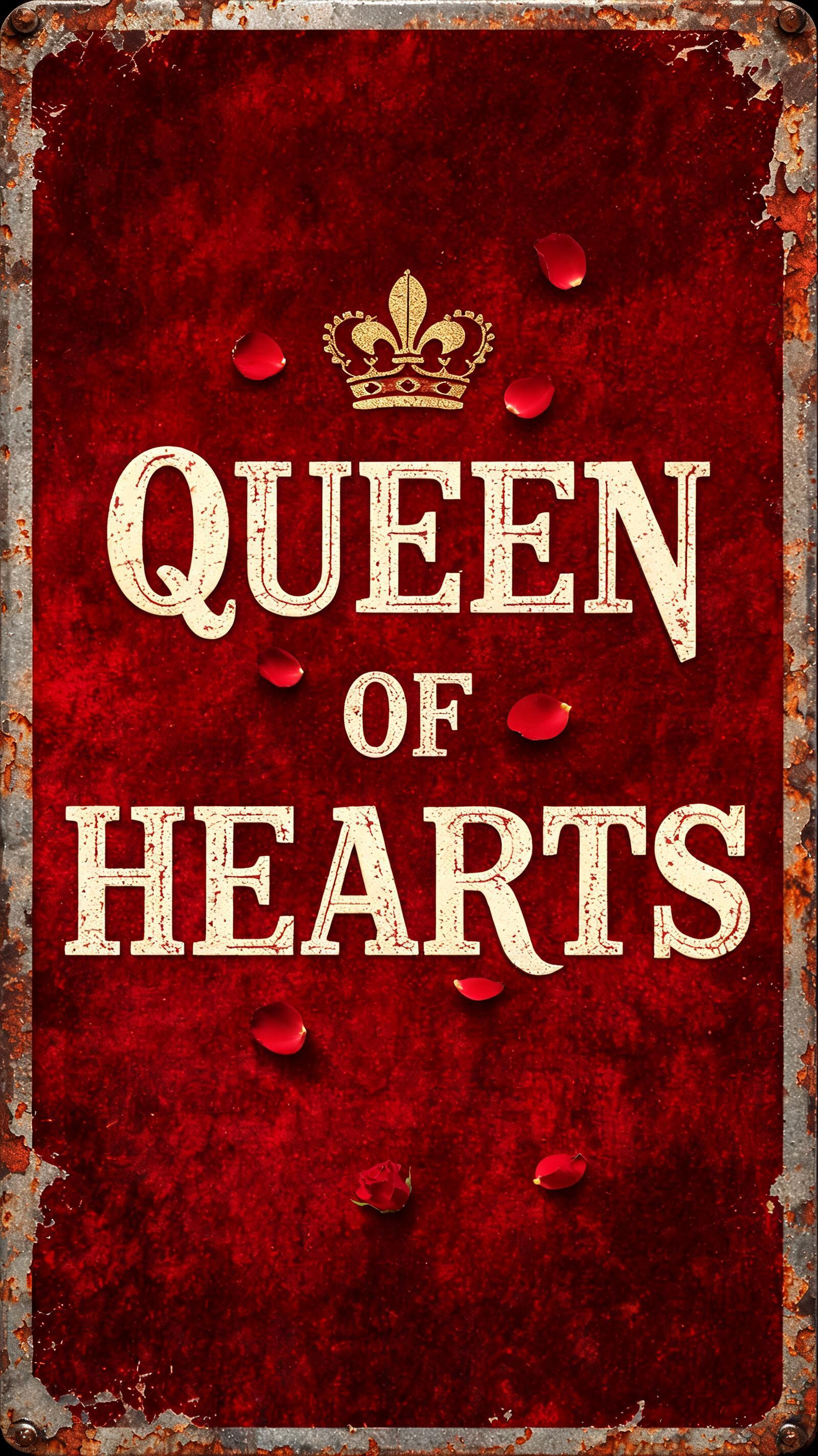 "QUEEN OF HEARTS" — Vintage | AI Text Effect Generator