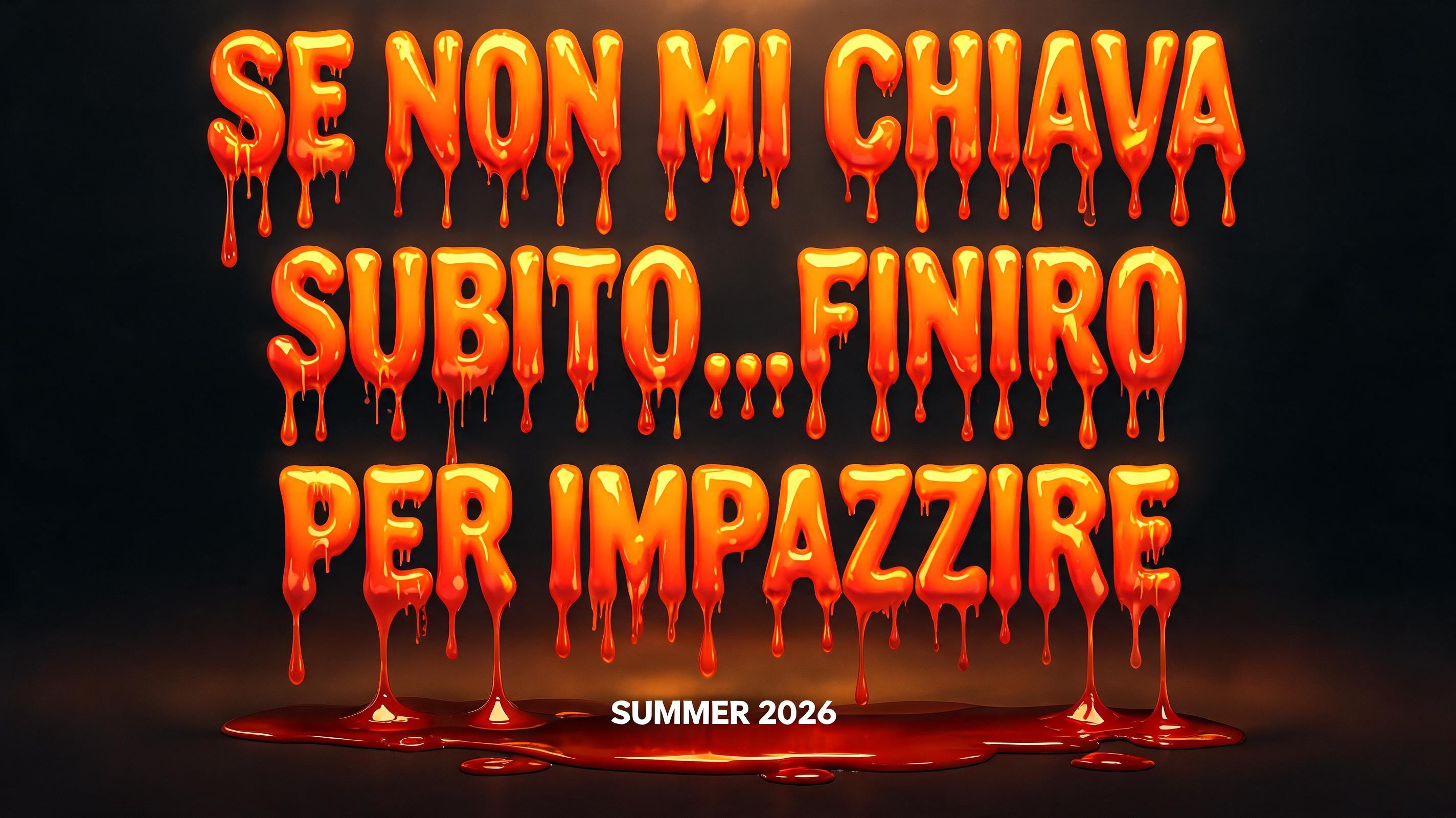 "SE NON MI CHIAVA SUBITO..FINIRO PER IMPAZZIRE" — Drip Font Melting | AI Text Effect Generator