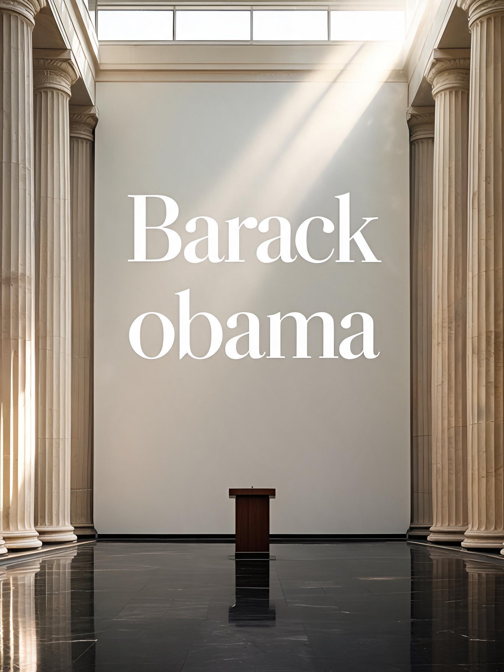 "Barack obama" —  | AI Text Effect Generator
