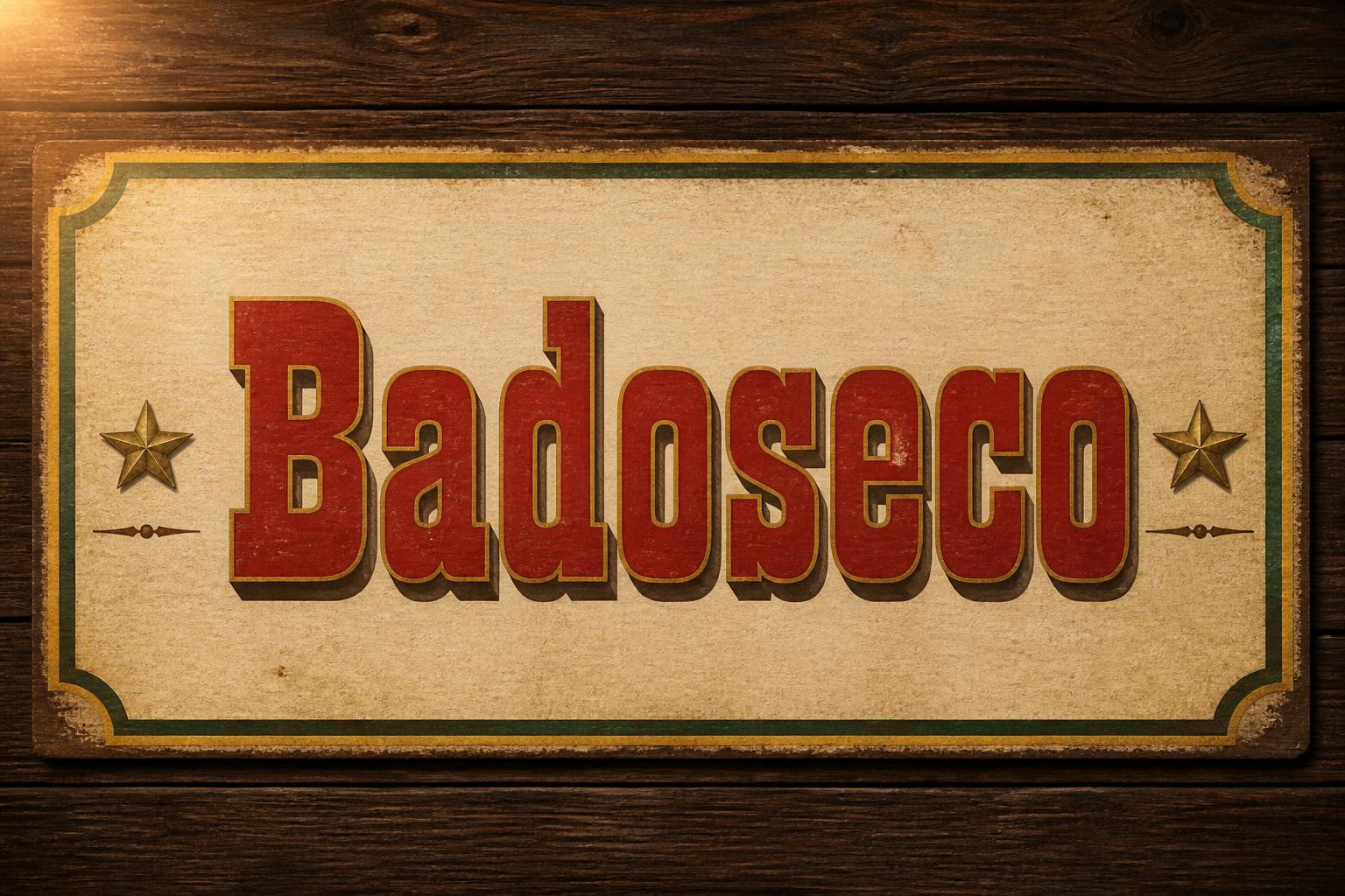 "Badoseco" — Vintage | AI Text Effect Generator