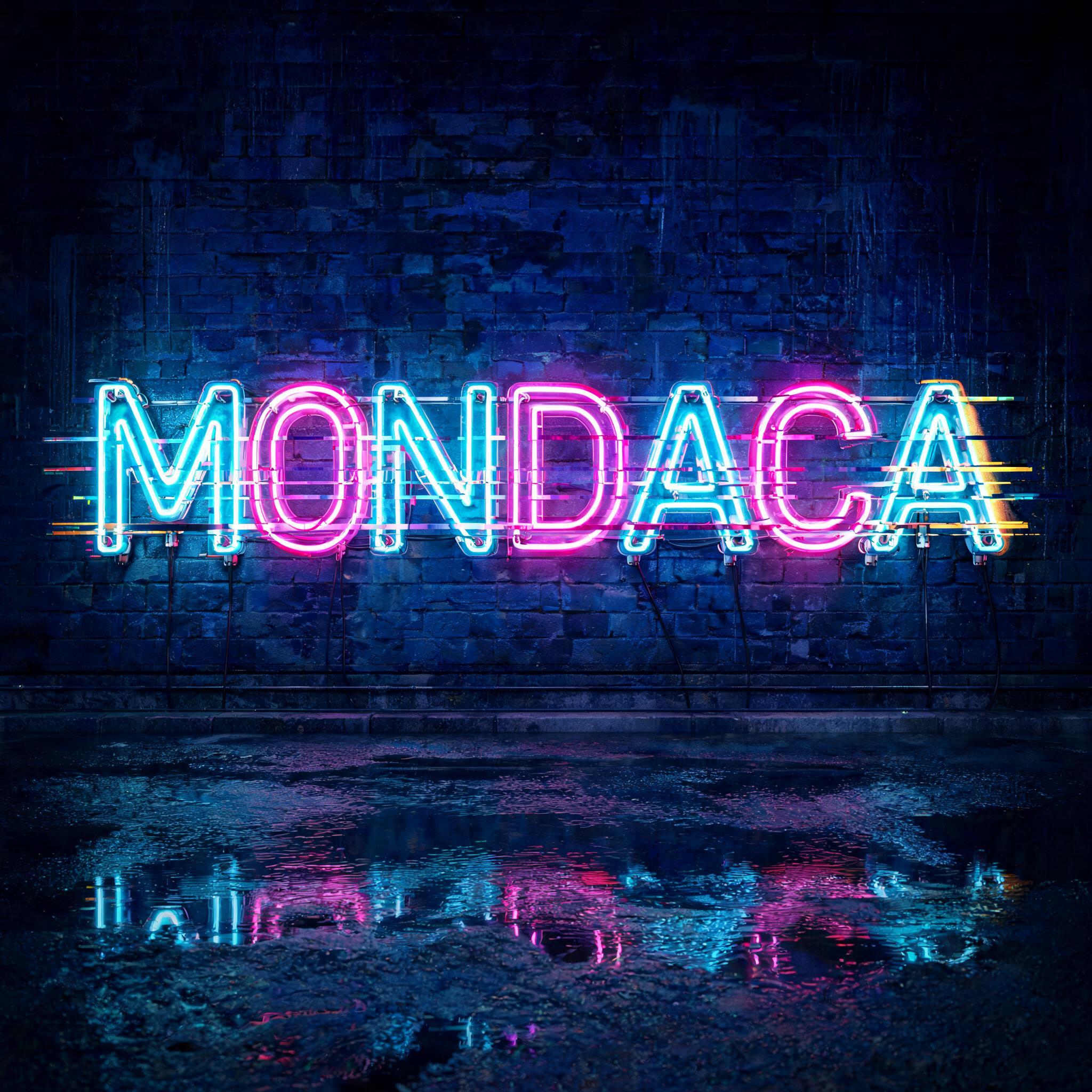 "MONDACA" — Neon Glow | AI Text Effect Generator