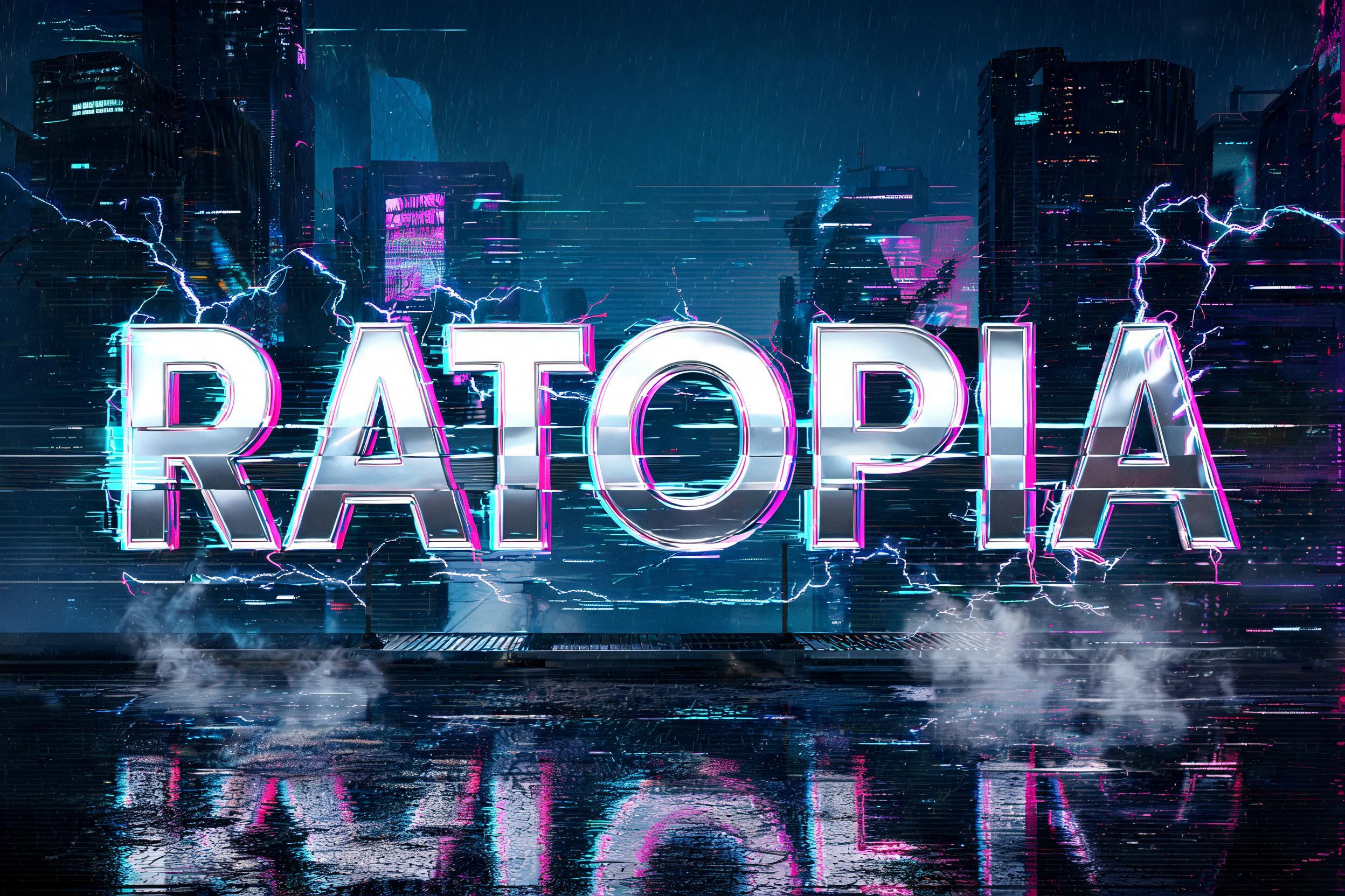 "Ratopia" — Cyberpunk | AI Text Effect Generator