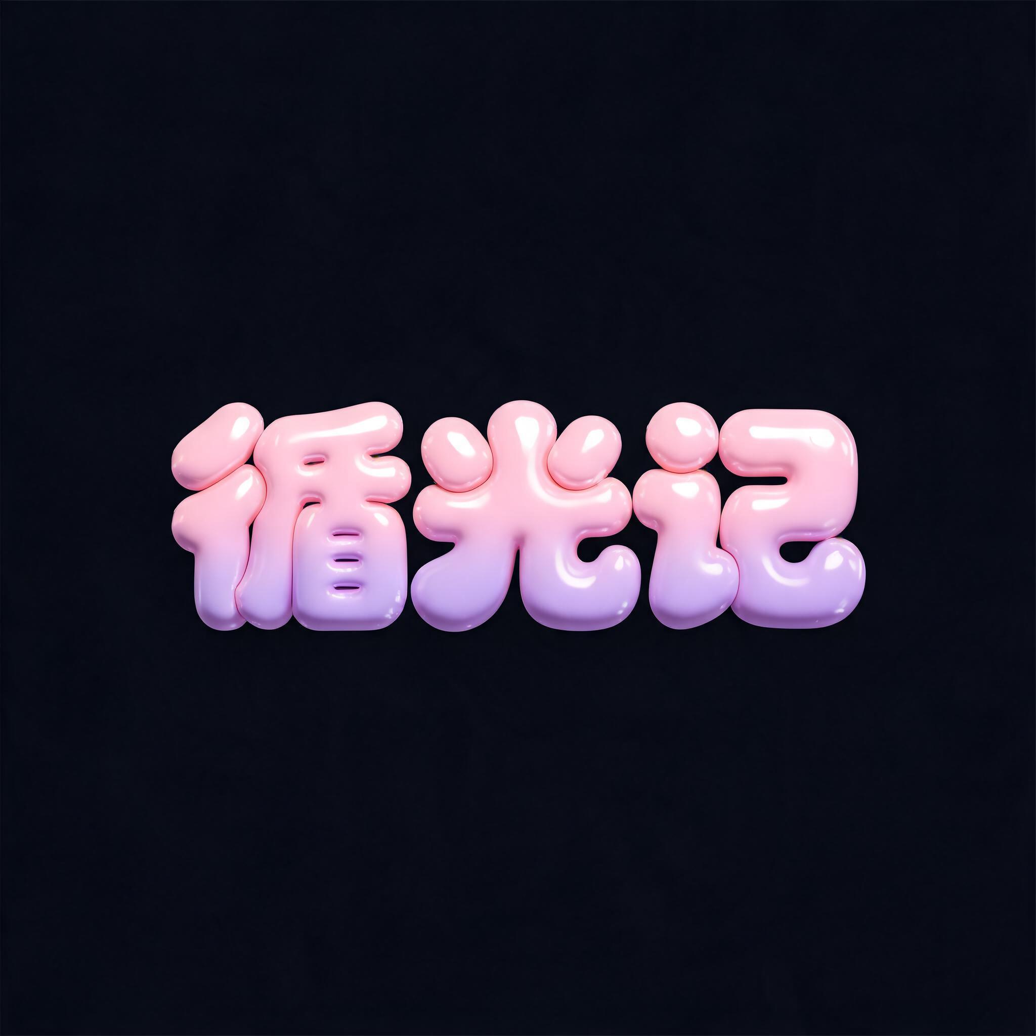 "循光记" — Y2k Bubbly | AI Text Effect Generator