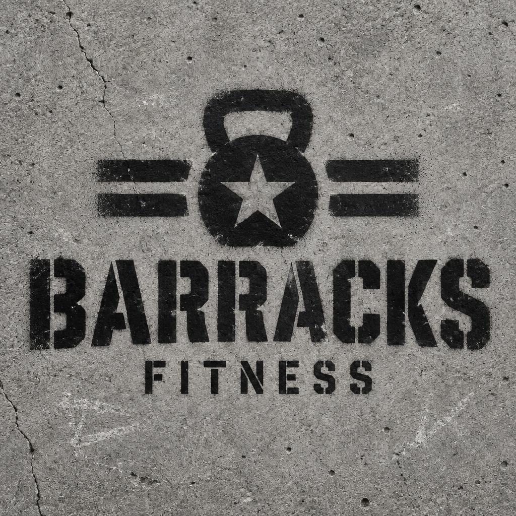 "BARRACKS
FITNESS" — Stencil | AI Text Effect Generator