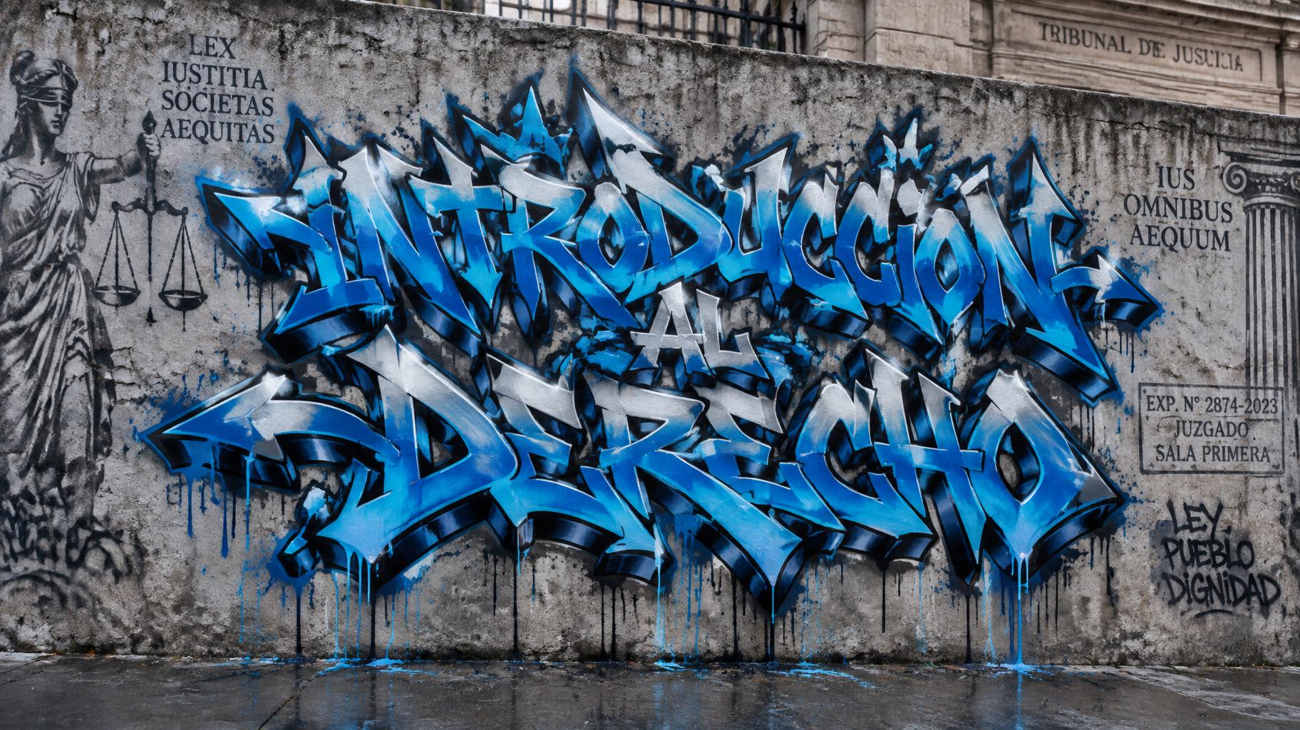 "INTRODUCCIÓN AL DERECHO" — Graffiti | AI Text Effect Generator