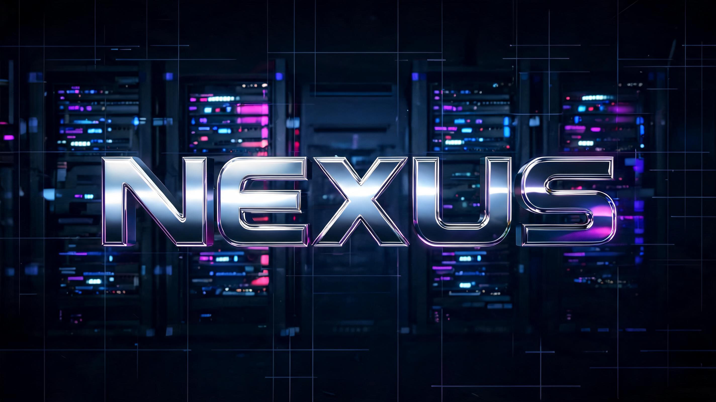 "NEXUS" — Chrome Metal 3d | AI Text Effect Generator