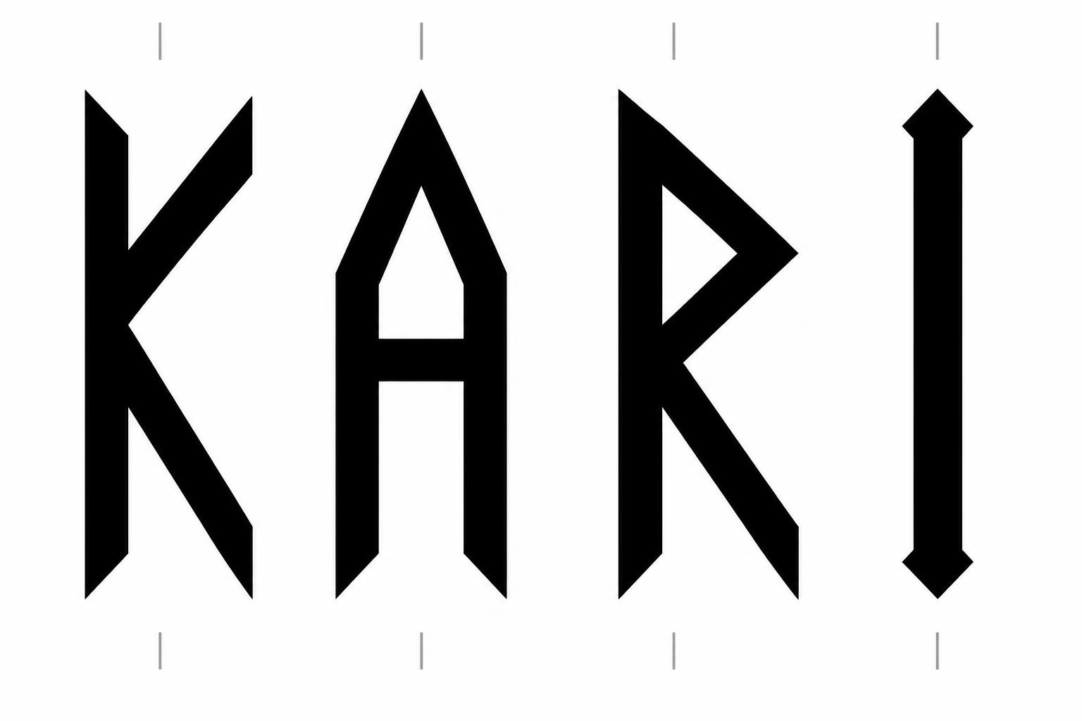 "KARI" — Viking | AI Text Effect Generator