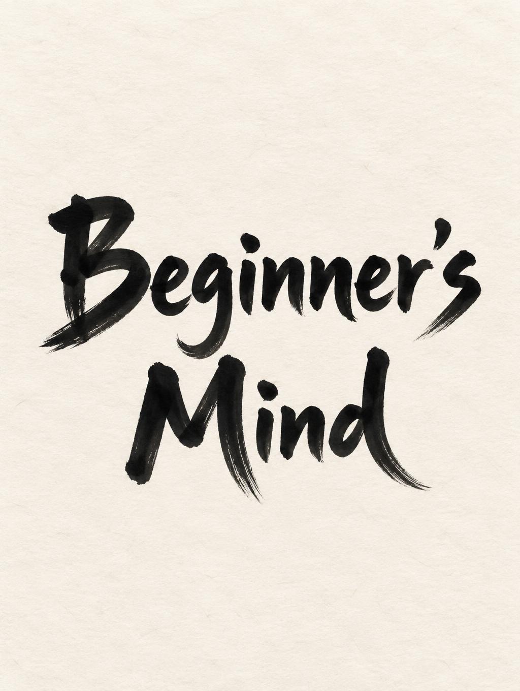 "Beginner's Mind" — Brush Japanese Ink | AI Text Effect Generator