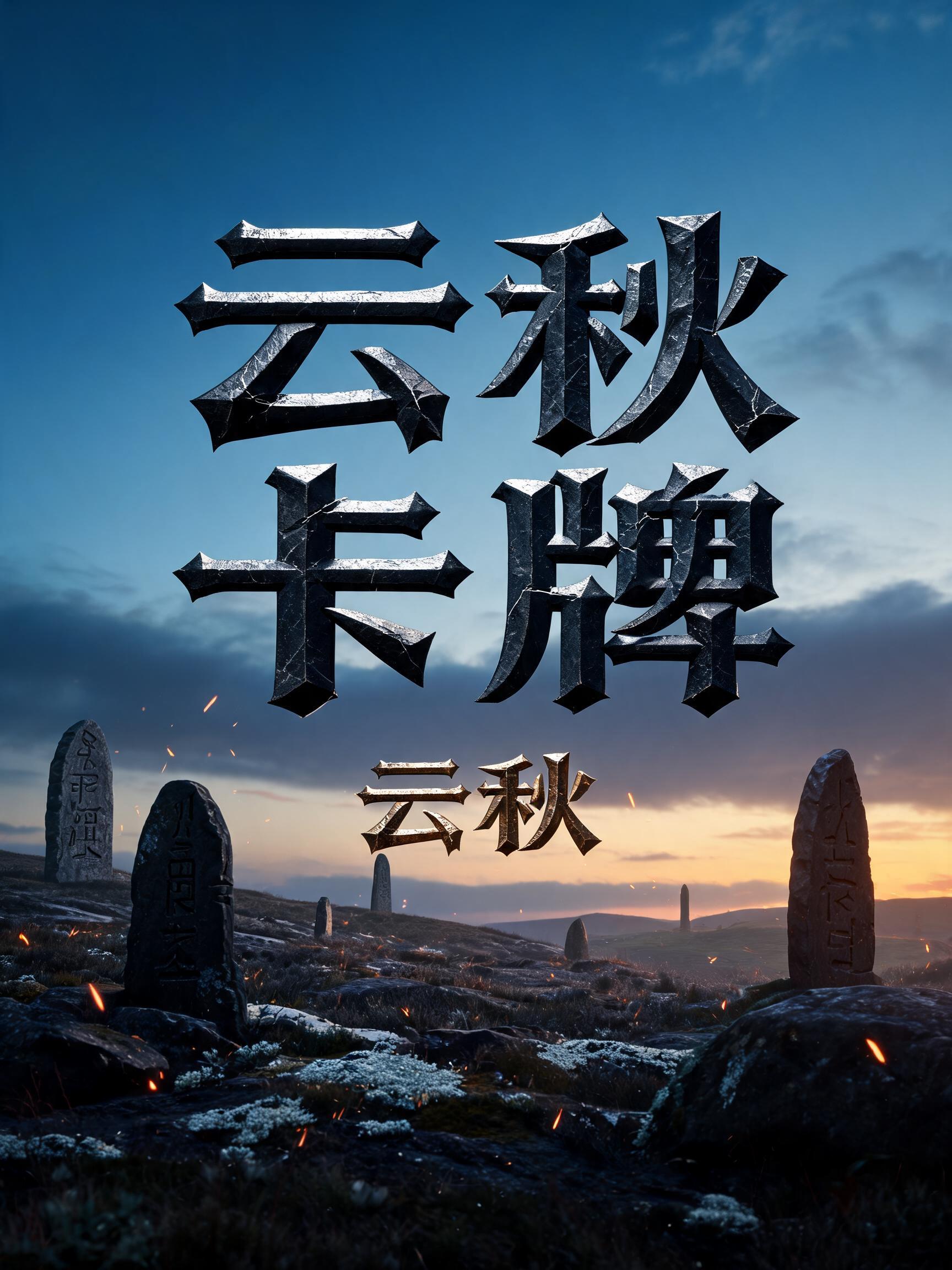 "云秋卡牌" — Viking | AI Text Effect Generator