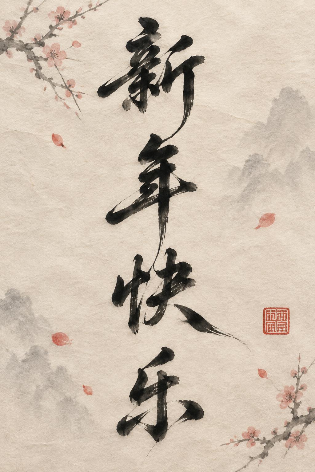 新
年
快
乐