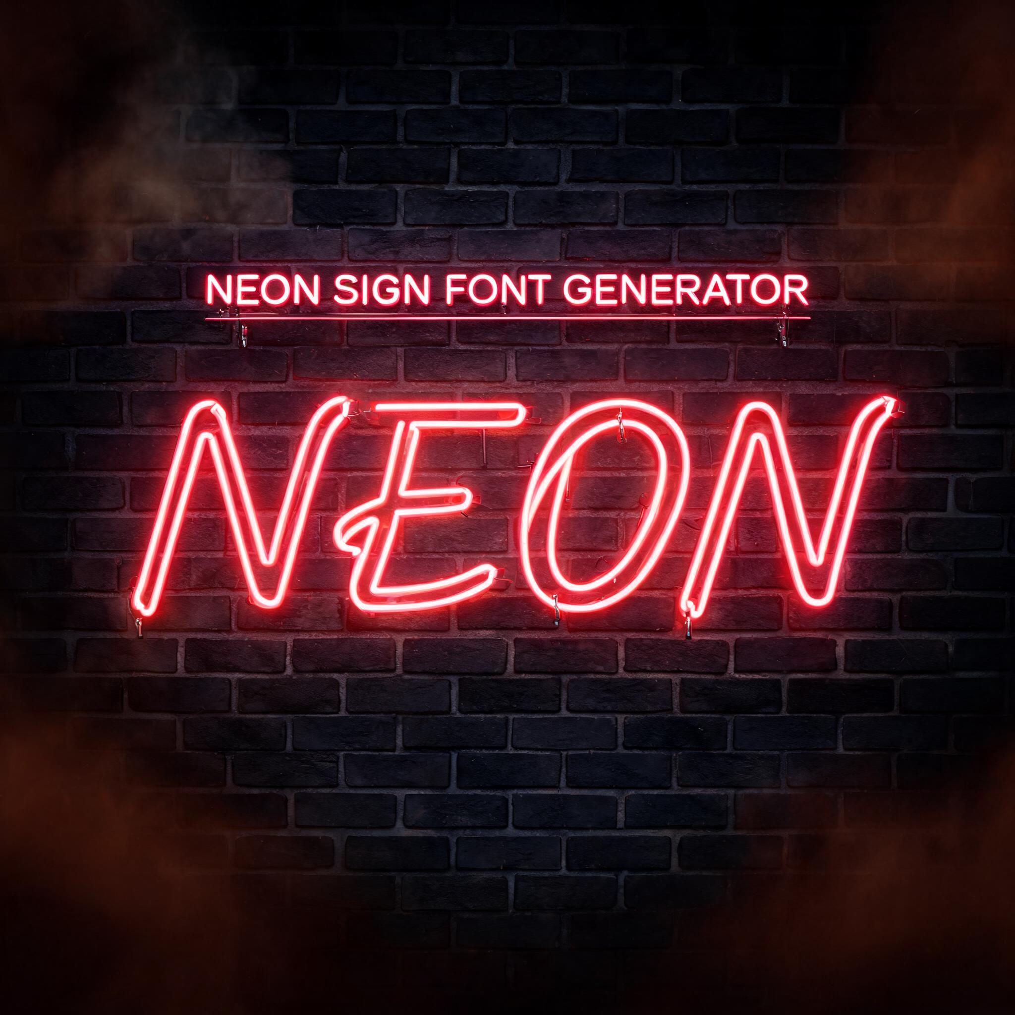 "NEON
NEON SIGN FONT GENERATOR" — Neon Sign | AI Text Effect Generator