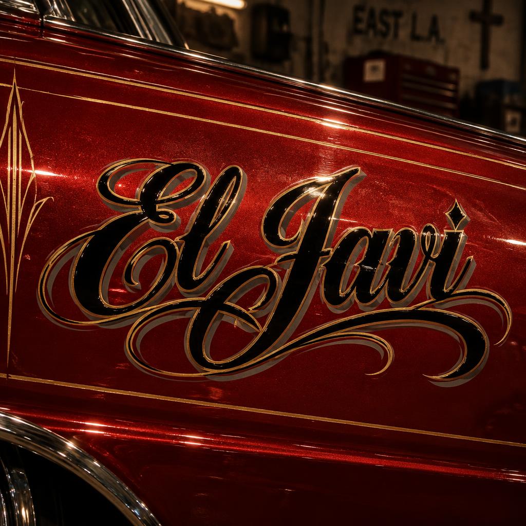 "El Javi" — Chicano | AI Text Effect Generator