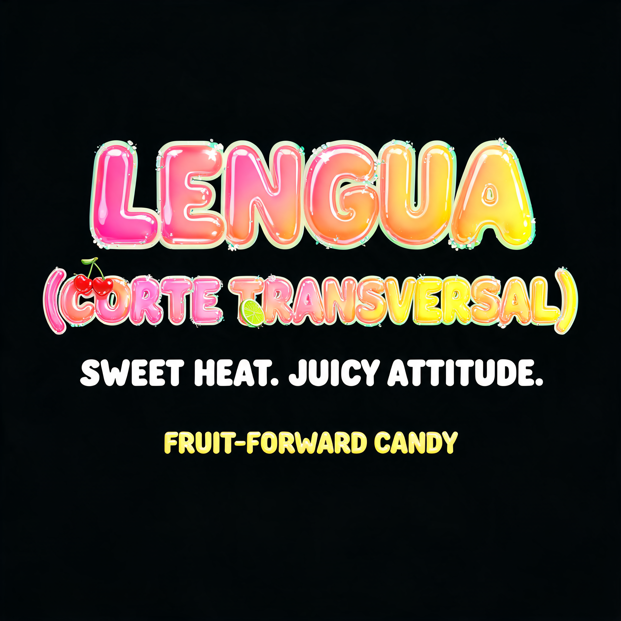 "LENGUA (CORTE TRANSVERSAL)" — Bubble | AI Text Effect Generator